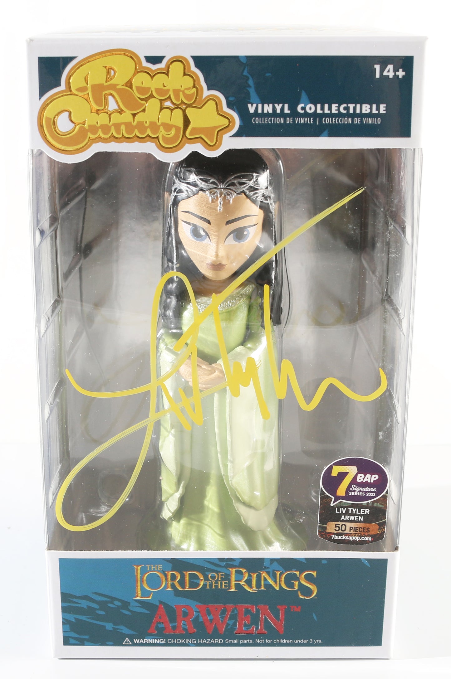 
                  
                    Liv Tyler as Arwen in The Lord of the Rings: The Return of the King (JSA) Signed Rock Candy Vinyl Collectible
                  
                