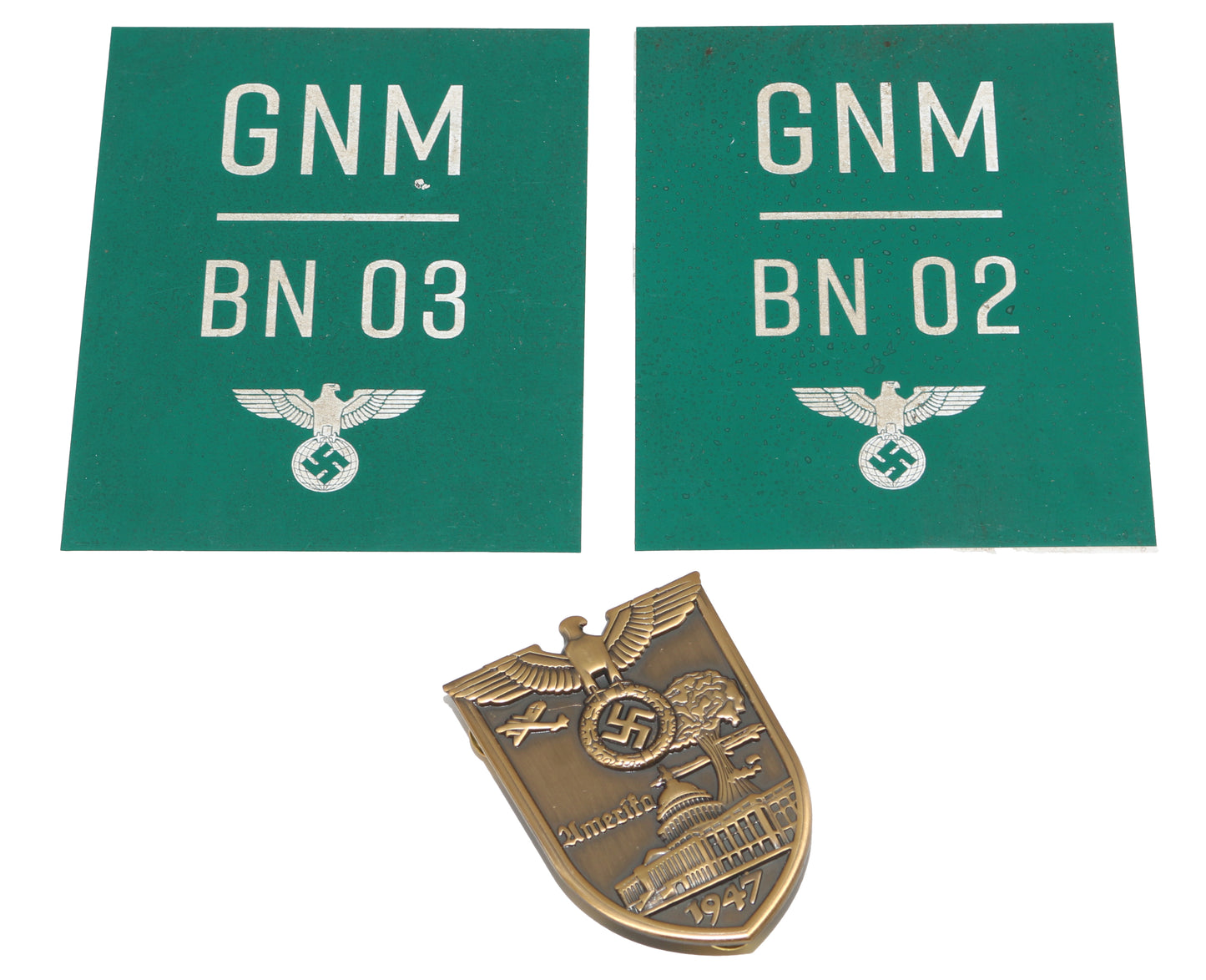 
                  
                    The Man in the High Castle Amazon TV Show Props: Nazi Badge, Medical Unit Plates, & Reference Photos - 2015
                  
                