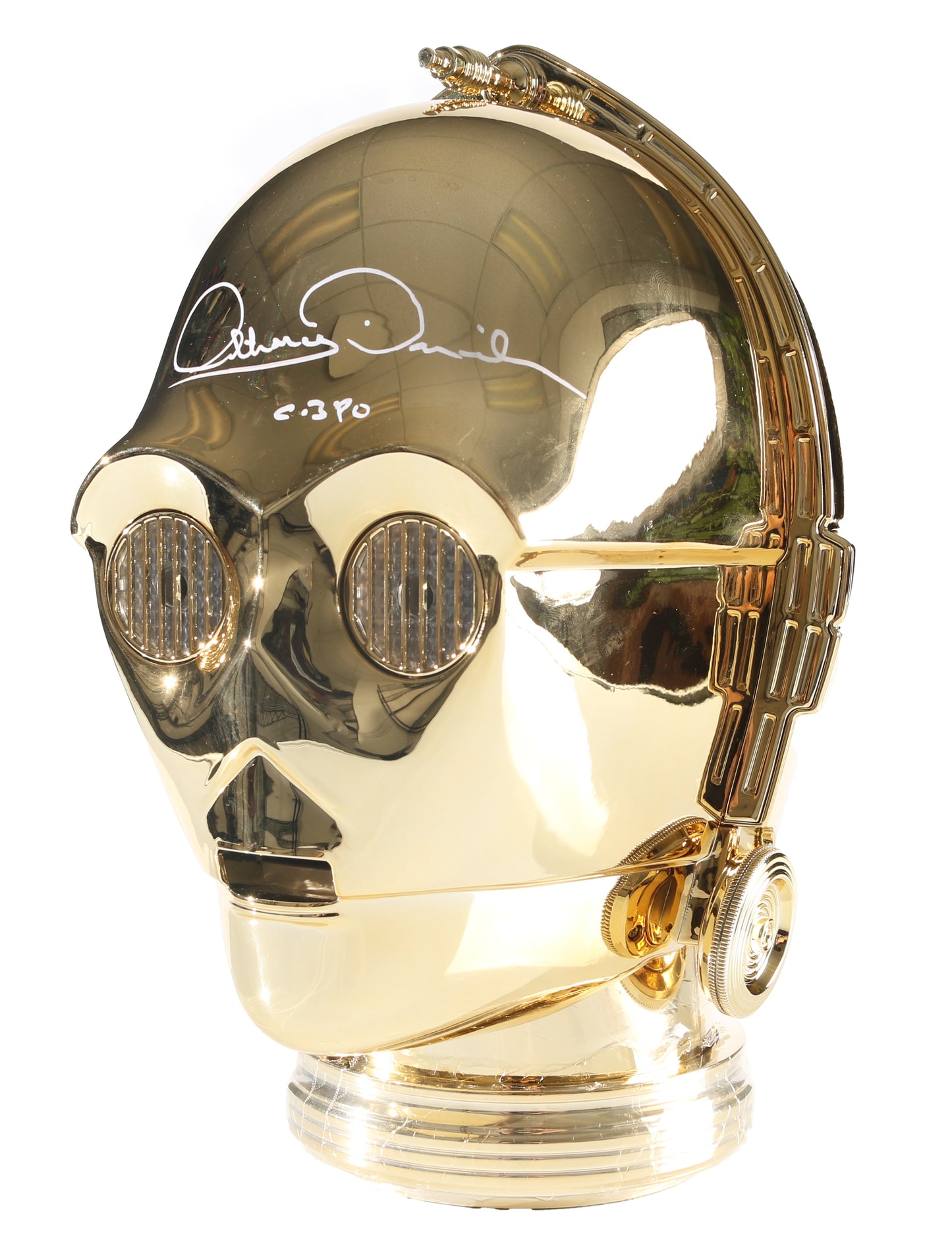 
                  
                    Anthony Daniels as C-3PO in Star Wars Signed Galactic Archive Series Prop Replica Helmet
                  
                
