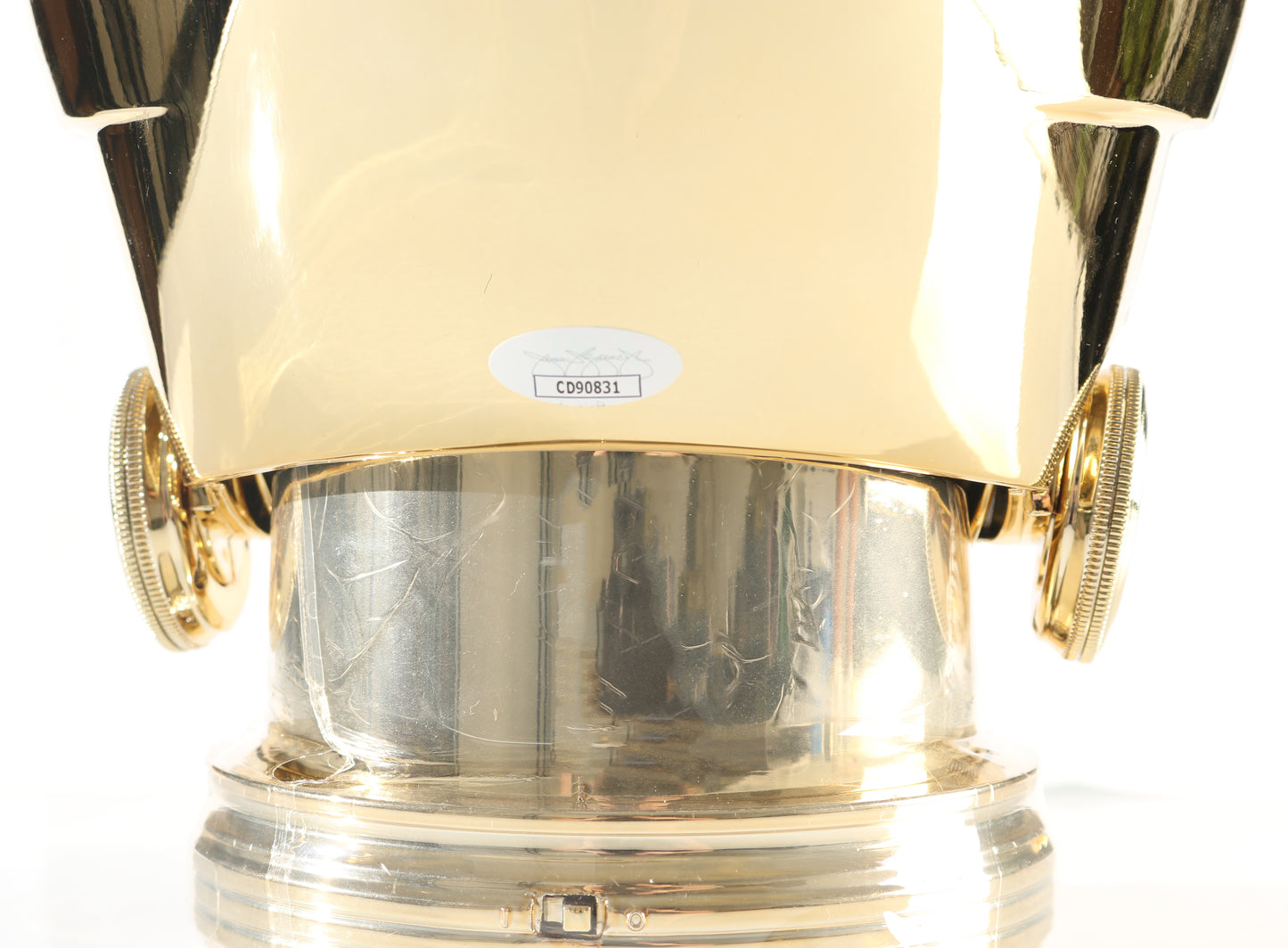 
                  
                    Anthony Daniels as C-3PO in Star Wars Signed Galactic Archive Series Prop Replica Helmet
                  
                