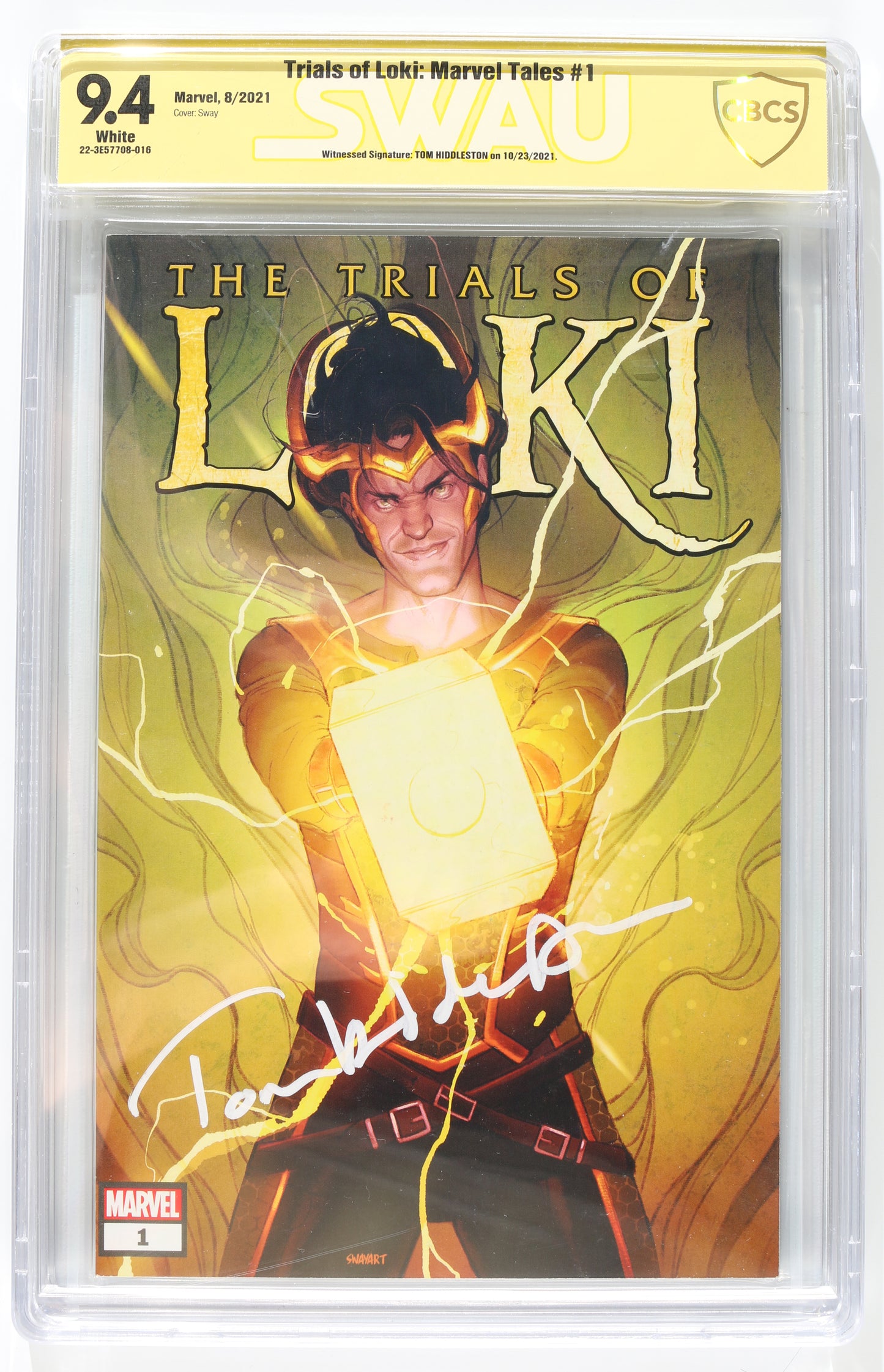
                  
                    Trials of Loki #1 - Signed by Tom Hiddleston (CBCS Signature Series 9.4) 2021
                  
                