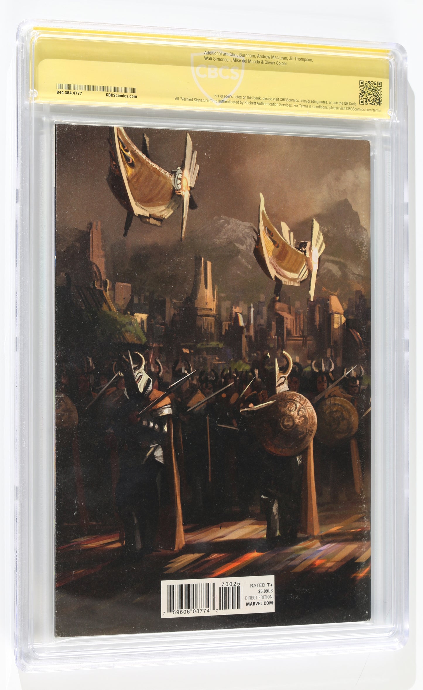 
                  
                    Mighty Thor #700 Movie Cover - Signed by Cate Blanchett as Hela from Thor: Ragnarok (CBCS Signature Series 9.0) 2023 with Character Name
                  
                
