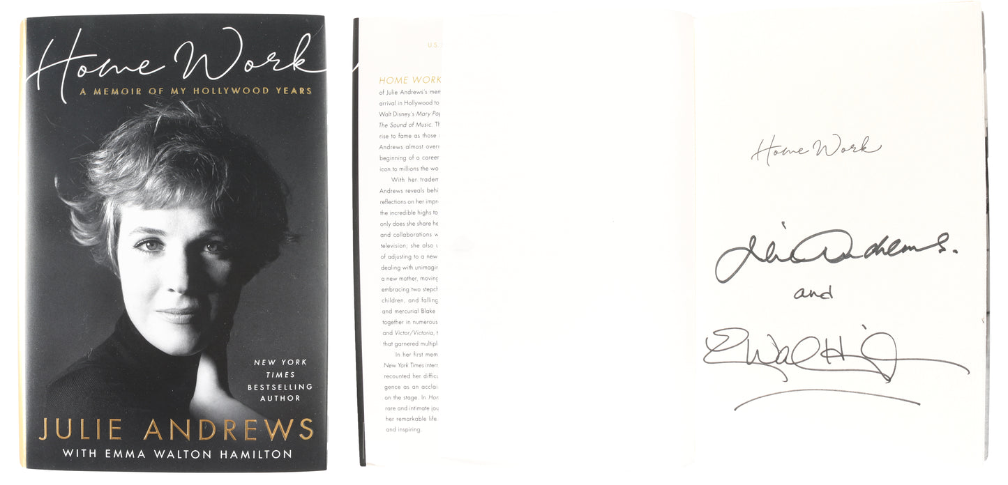
                  
                    Home Work: A Memoir of My Hollywood Years Hardcover Book Signed by The Sound of Music & Mary Poppins Actress / Author: Julie Andrews
                  
                