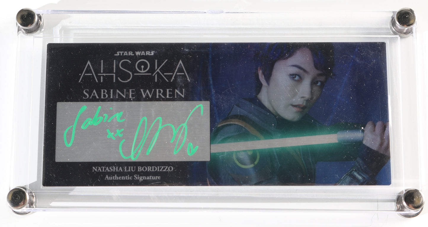 
                  
                    Natasha Liu Bordizzo as Sabine Wren in Star Wars: Ahsoka (SWAU) Signed Plaque with Character Name
                  
                