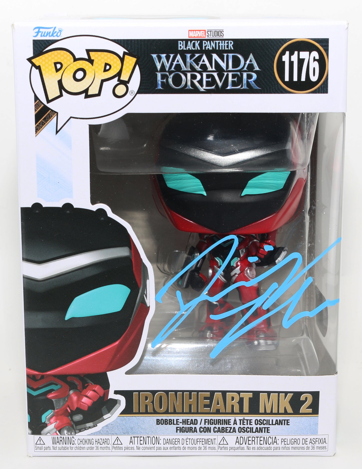
                  
                    Dominique Thorne as Ironheart Mark 2 in Black Panther: Wakanda Forever (SWAU) Signed Funko POP! #1176
                  
                