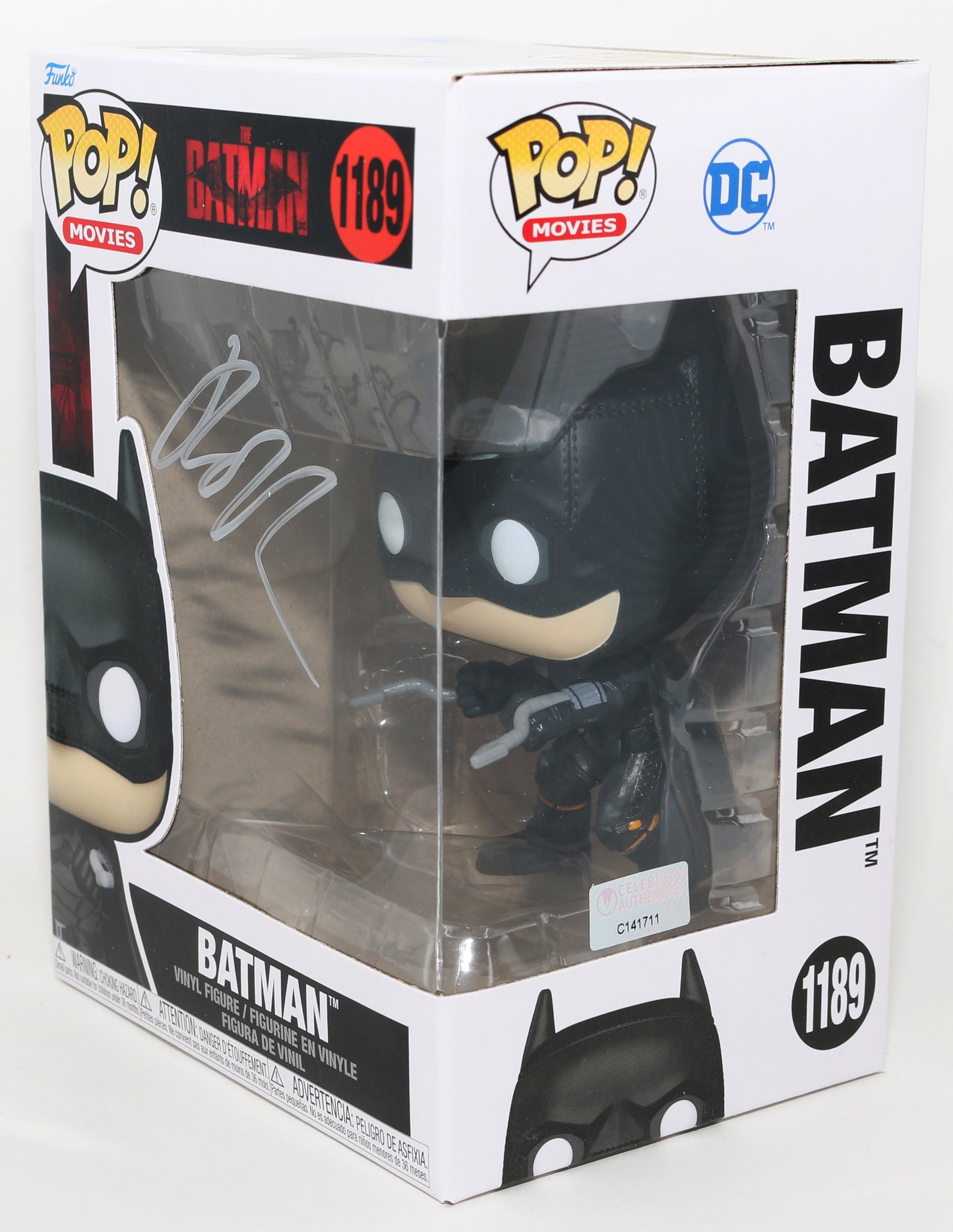 
                  
                    Robert Pattinson as Batman in The Batman (Celebrity Authentics) Signed Funko POP! #1189
                  
                