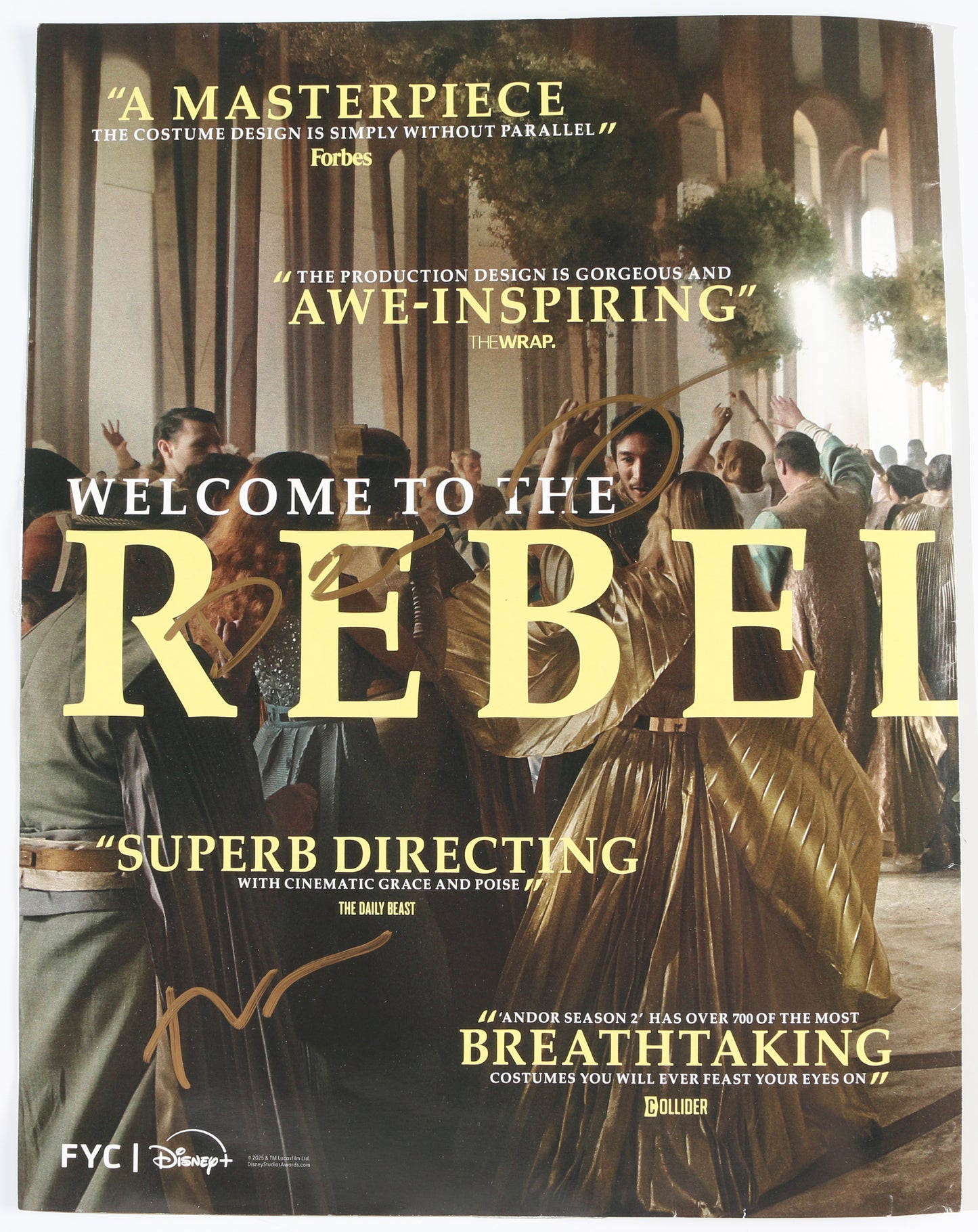 
                  
                    Star Wars: Andor Emmy 'For Your Consideration' Foldout Signed by Creator & Writers: Tony & Dan Gilroy
                  
                