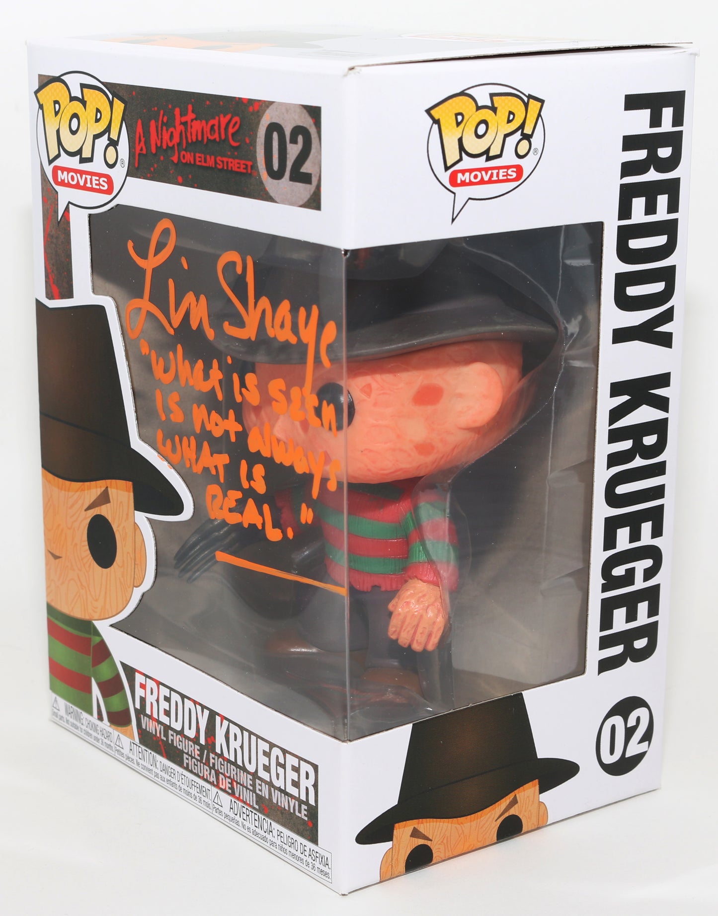 
                  
                    Lin Shaye as Teacher in A Nightmare on Elm Street Signed Funko POP! #02 with Quote
                  
                