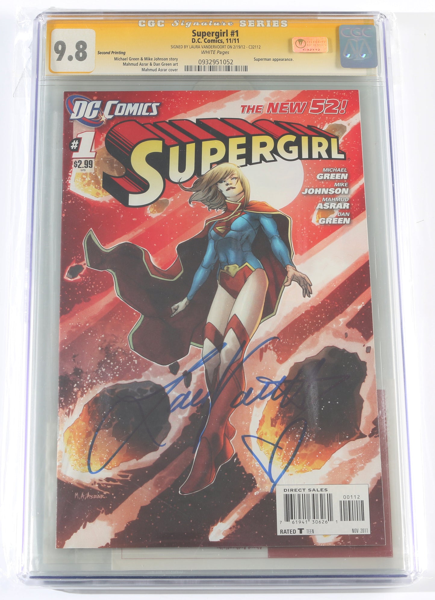 
                  
                    Supergirl #1 - Laura Vandervoort as Supergirl In Smallville (CGC Signature Series 9.8) 2011
                  
                