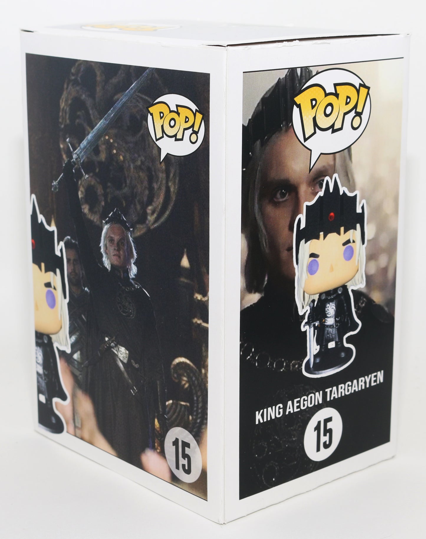 
                  
                    Tom Glynn as King Aegon Targaryen in HBO's House of the Dragon Signed Funko POP! #15 Custom Box with Quote
                  
                