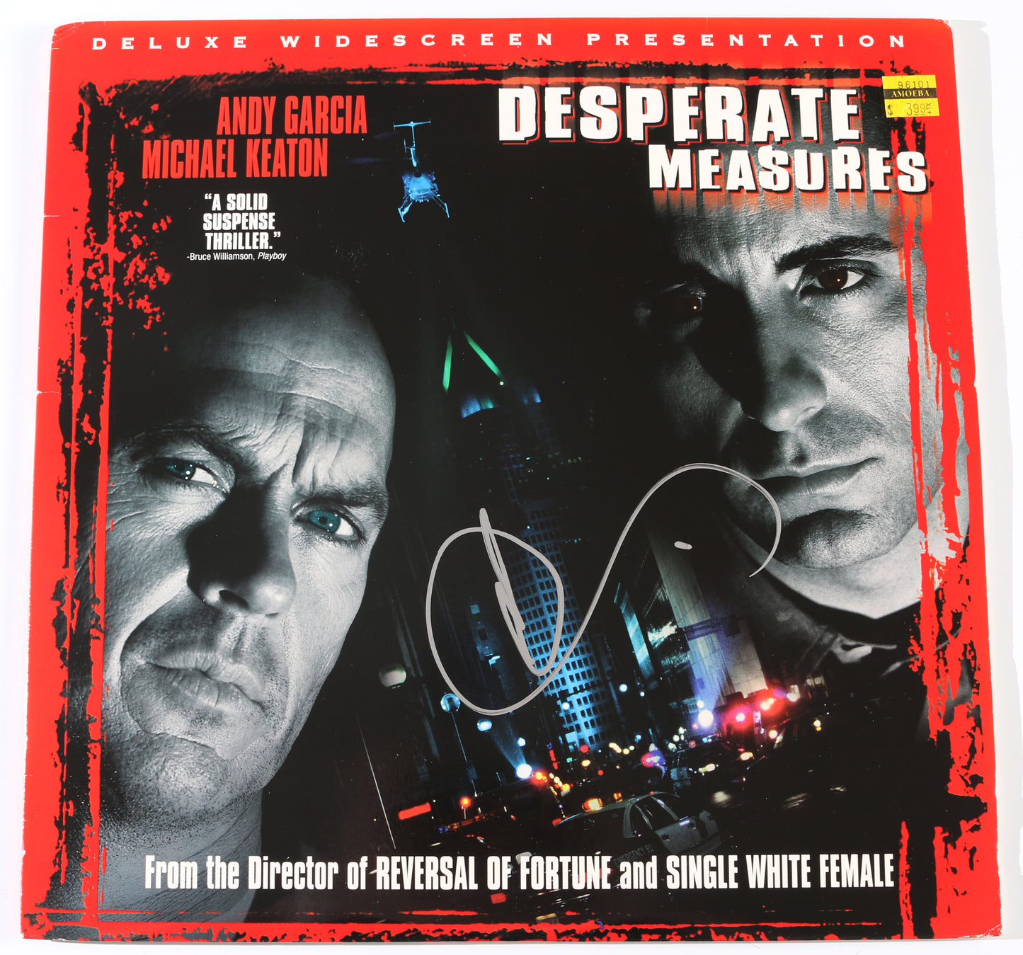 
                  
                    Andy García as Detective Frank Conner in Desperate Measures Signed 12" LaserDisc
                  
                