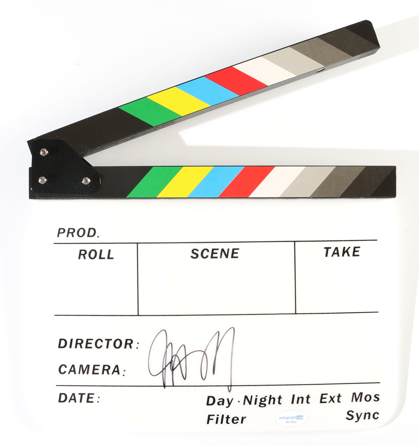
                  
                    James Mangold Director of Logan, Indiana Jones and the Dial of Destiny, Walk the Line, Ford v Ferrari, & A Complete Unknown Signed Prop Replica Clapperboard
                  
                