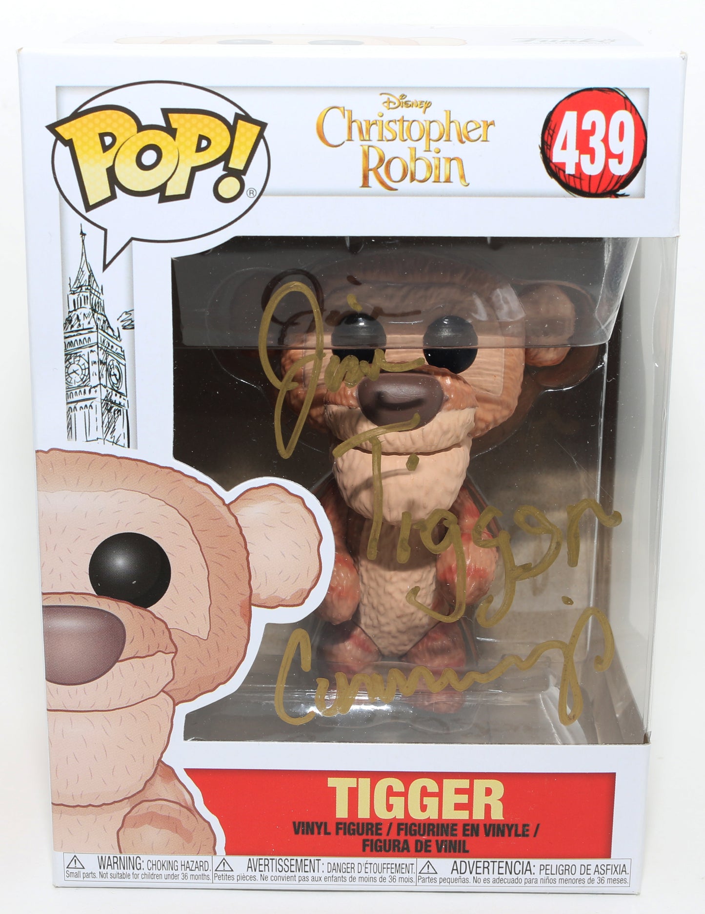 
                  
                    Jim Cummings as Tigger in Disney's Christopher Robin Signed Funko POP! #439 with Character Name
                  
                