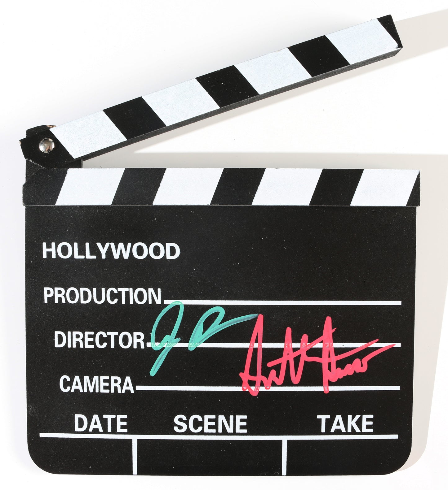 
                  
                    Joe & Anthony Russo Brothers Directors of Captain America: The Winter Soldier, Captain America: Civil War, Avengers: Infinity War, & Avengers: Endgame Signed Prop Replica Mini Clapperboard
                  
                