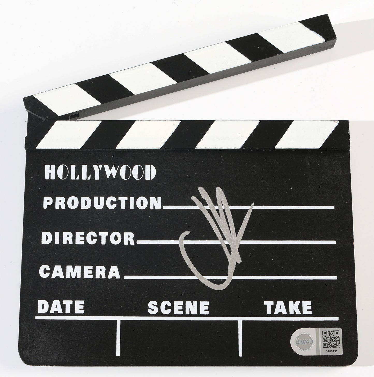 
                  
                    J.J. Abrams Director of Star Wars: The Force Awakens & Star Trek (SWAU) Signed Prop Replica Mini Clapperboard
                  
                