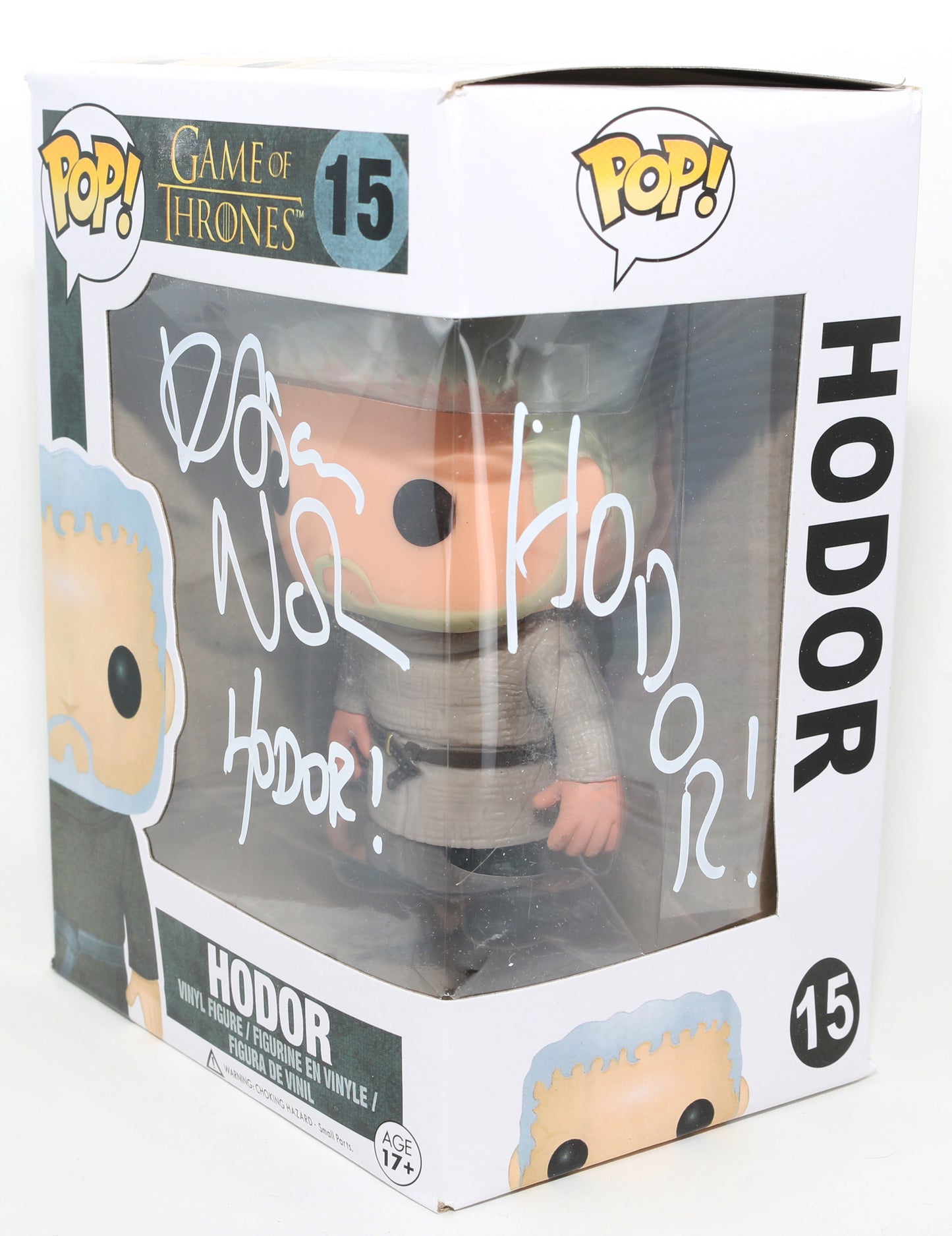 
                  
                    Kristian Nairn as Hodor in Game of Thrones Signed Funko POP! #15 with Character Name
                  
                