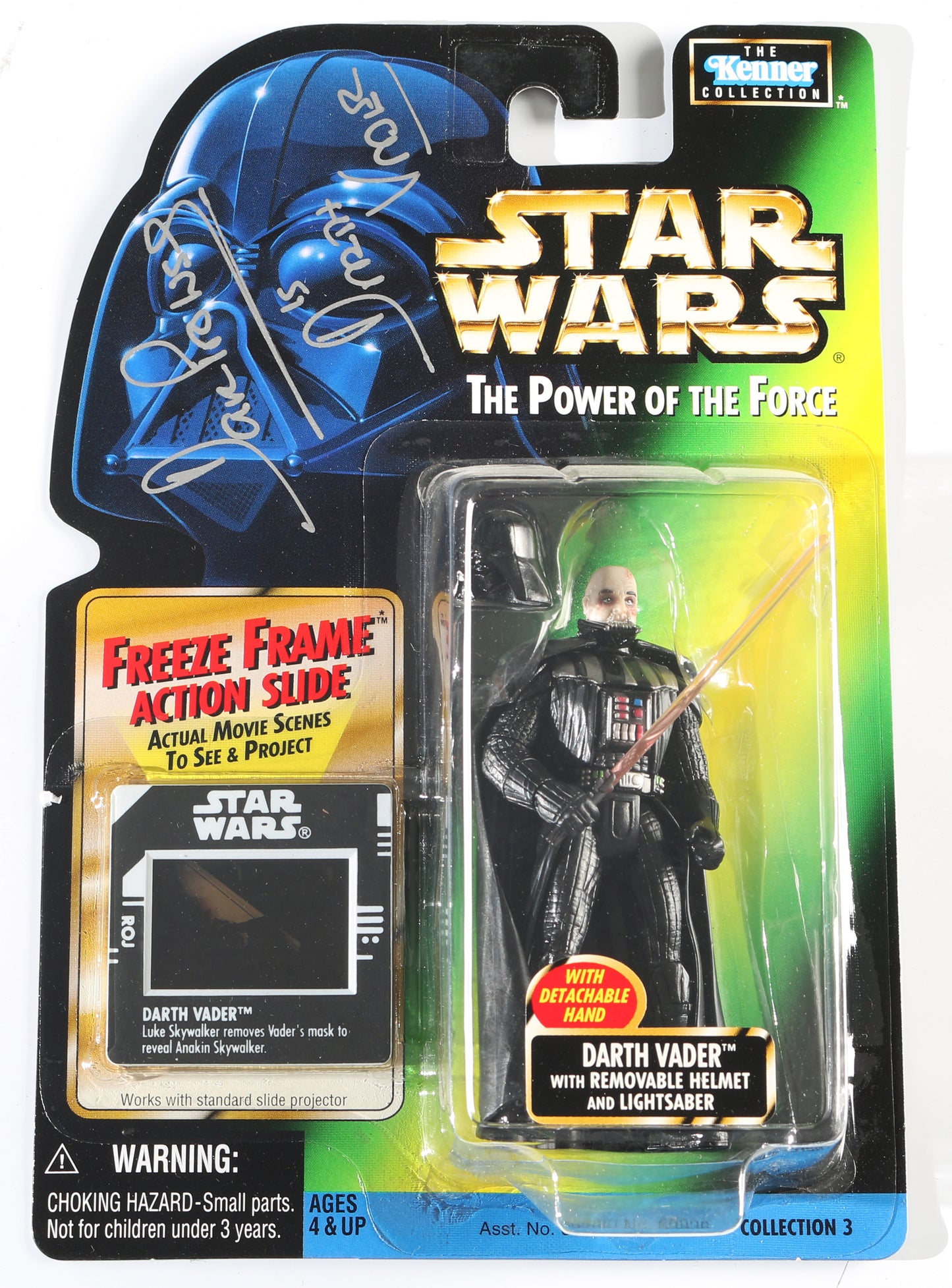 
                  
                    Dave Prowse as Darth Vader in Star Wars: Return of the Jedi Signed Kenner Power of the Force Action Figure with Character Name
                  
                