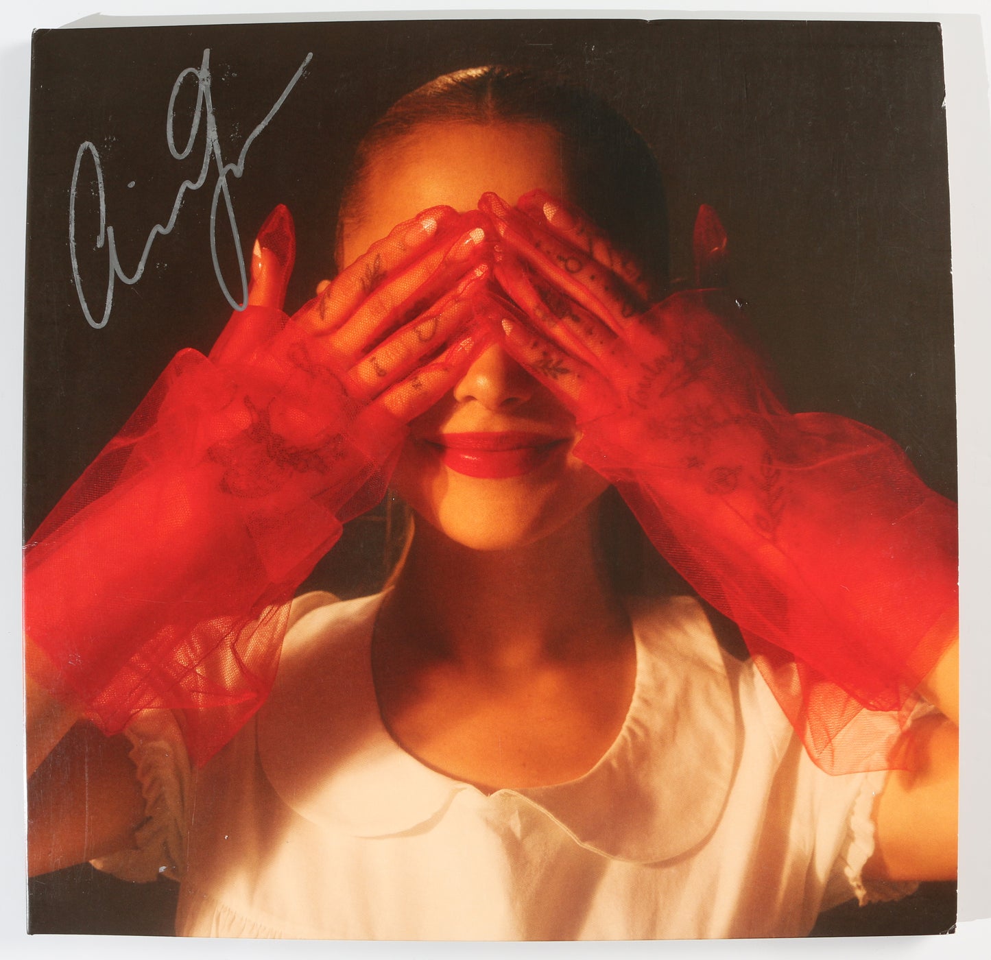 
                  
                    Ariana Grande: Eternal Sunshine (JSA) Signed 12" Vinyl LP Translucent Ruby Red Record
                  
                