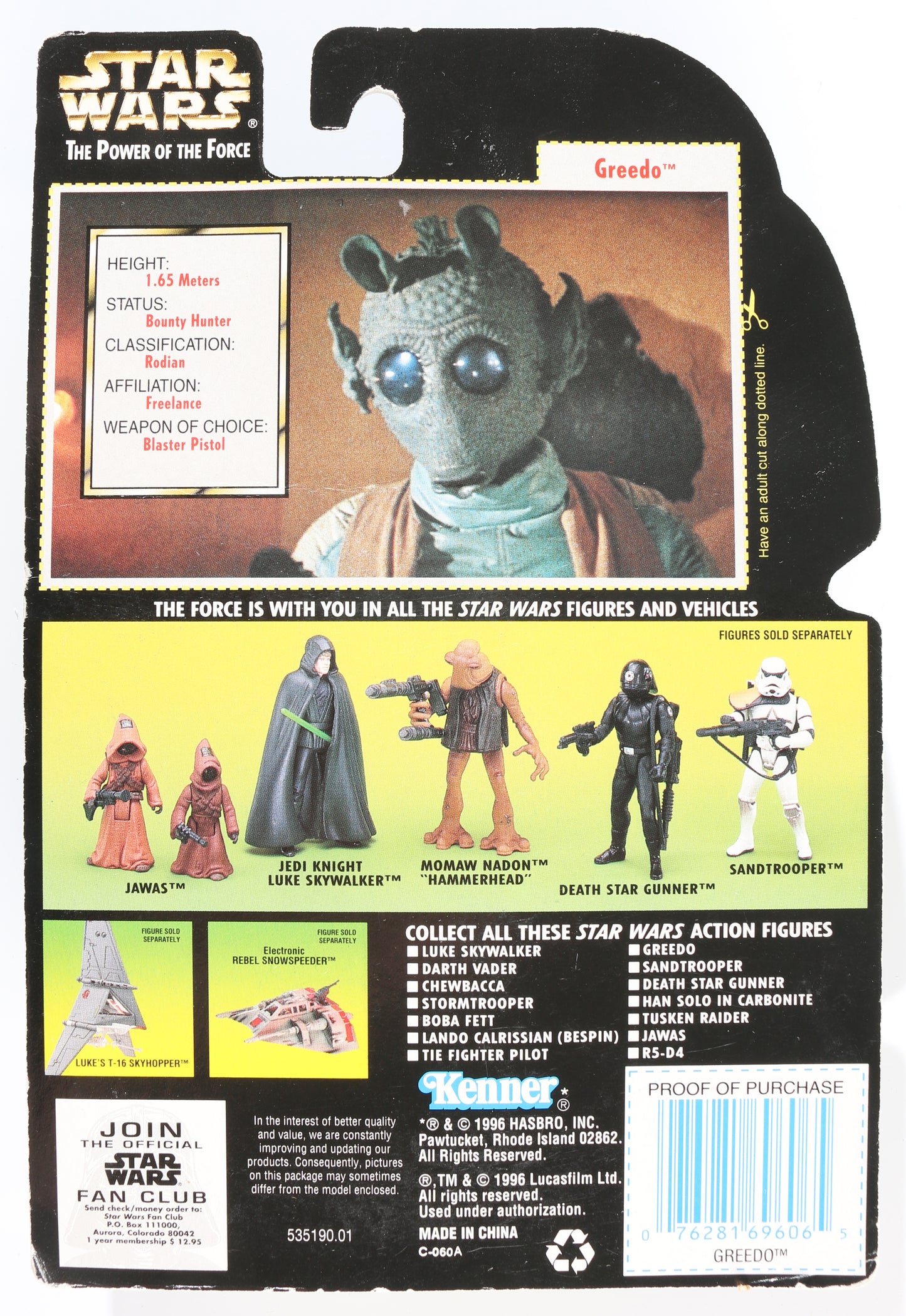 
                  
                    Maria De Aragon as Greedo in Star Wars: A New Hope Signed Kenner Power of the Force Action Figure with Character Name
                  
                
