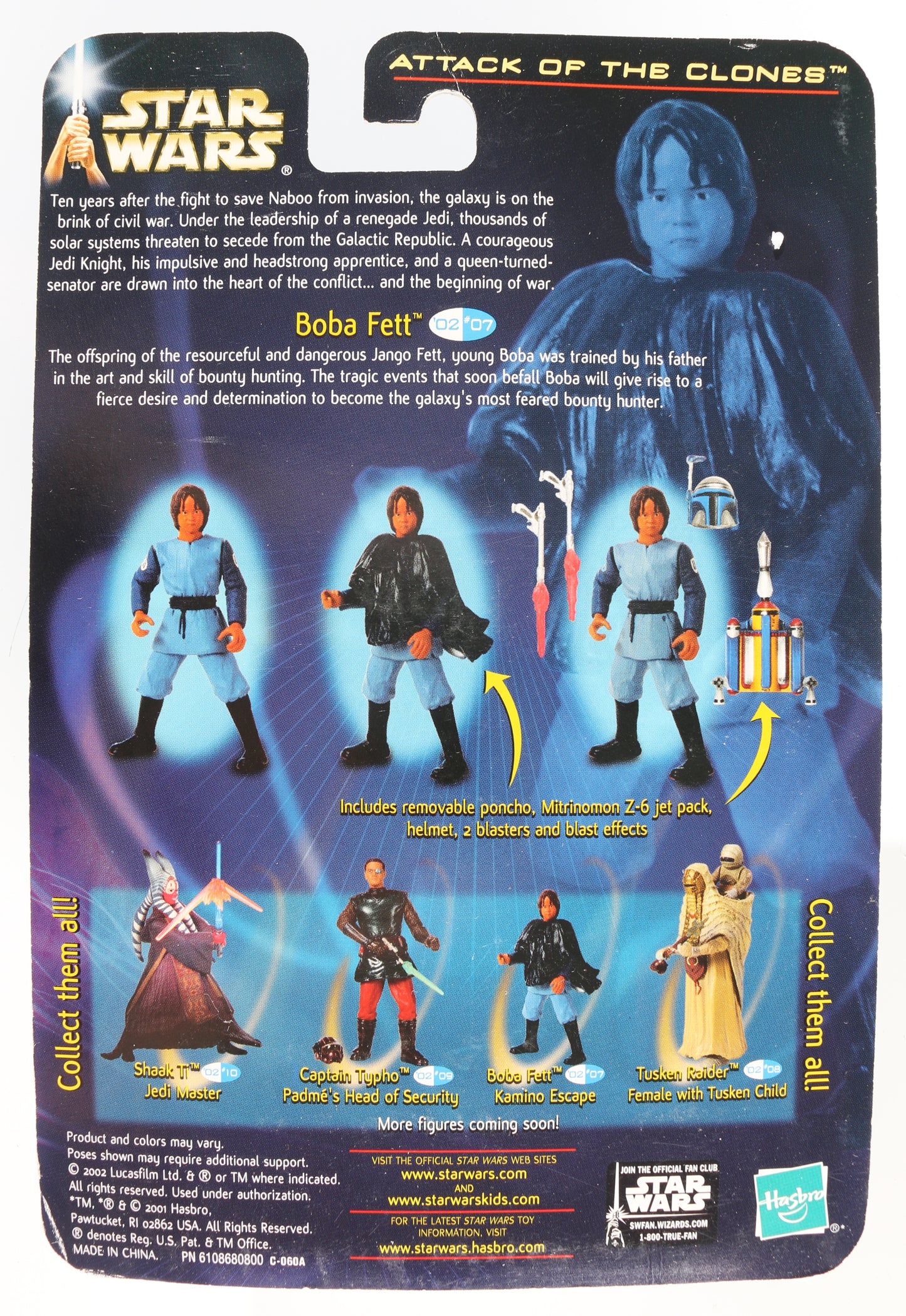 
                  
                    Daniel Logan as Boba Fett in Star Wars Episode II: Attack of the Clones Signed Hasbro Action Figure with Character Name
                  
                