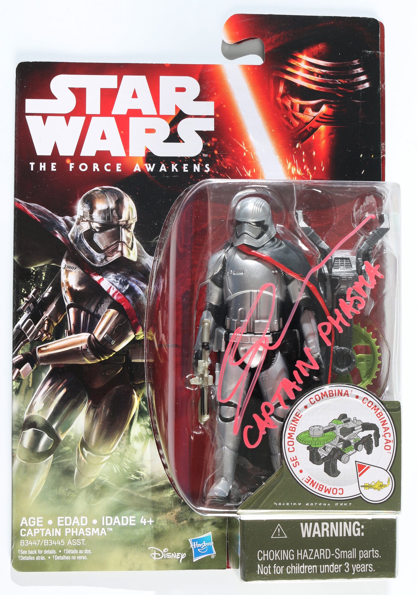 
                  
                    Gwendoline Christie as Captain Phasma in Star Wars: The Force Awakens (Beckett) Signed Hasbro Action Figure with Character Name
                  
                
