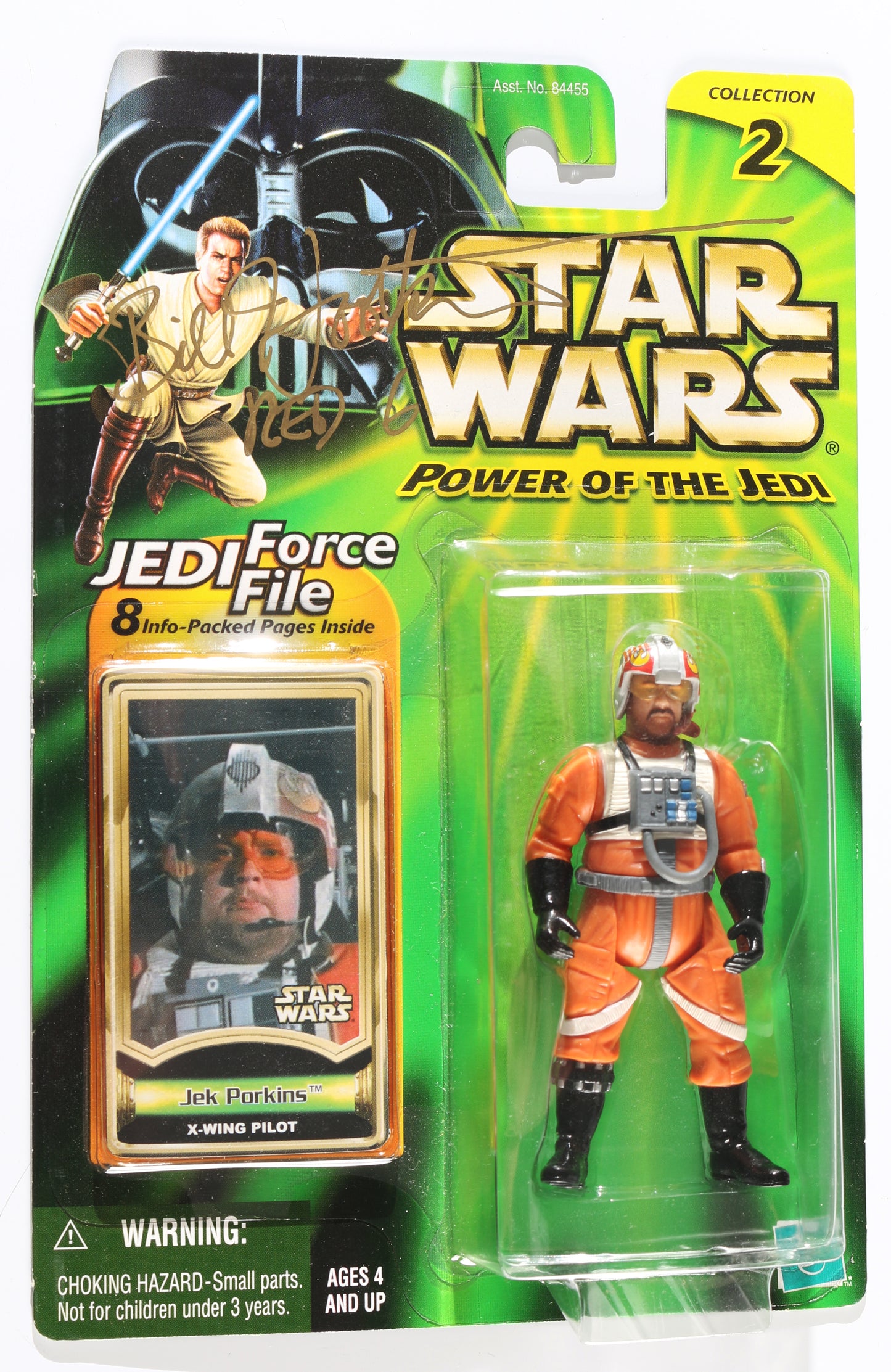 
                  
                    William 'Bill' Hootkins as Porkins Red 6 in Star Wars: A New Hope Signed Hasbro Power of the Jedi Action Figure with Character Name
                  
                