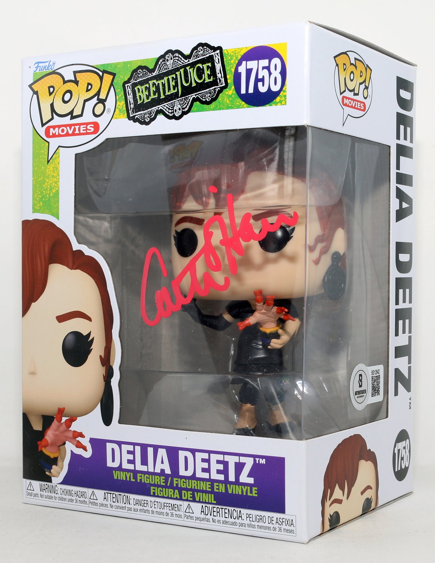 
                  
                    Catherine O'Hara as Delia Deetz in Beetlejuice (Beckett) Signed Funko POP! #1758
                  
                
