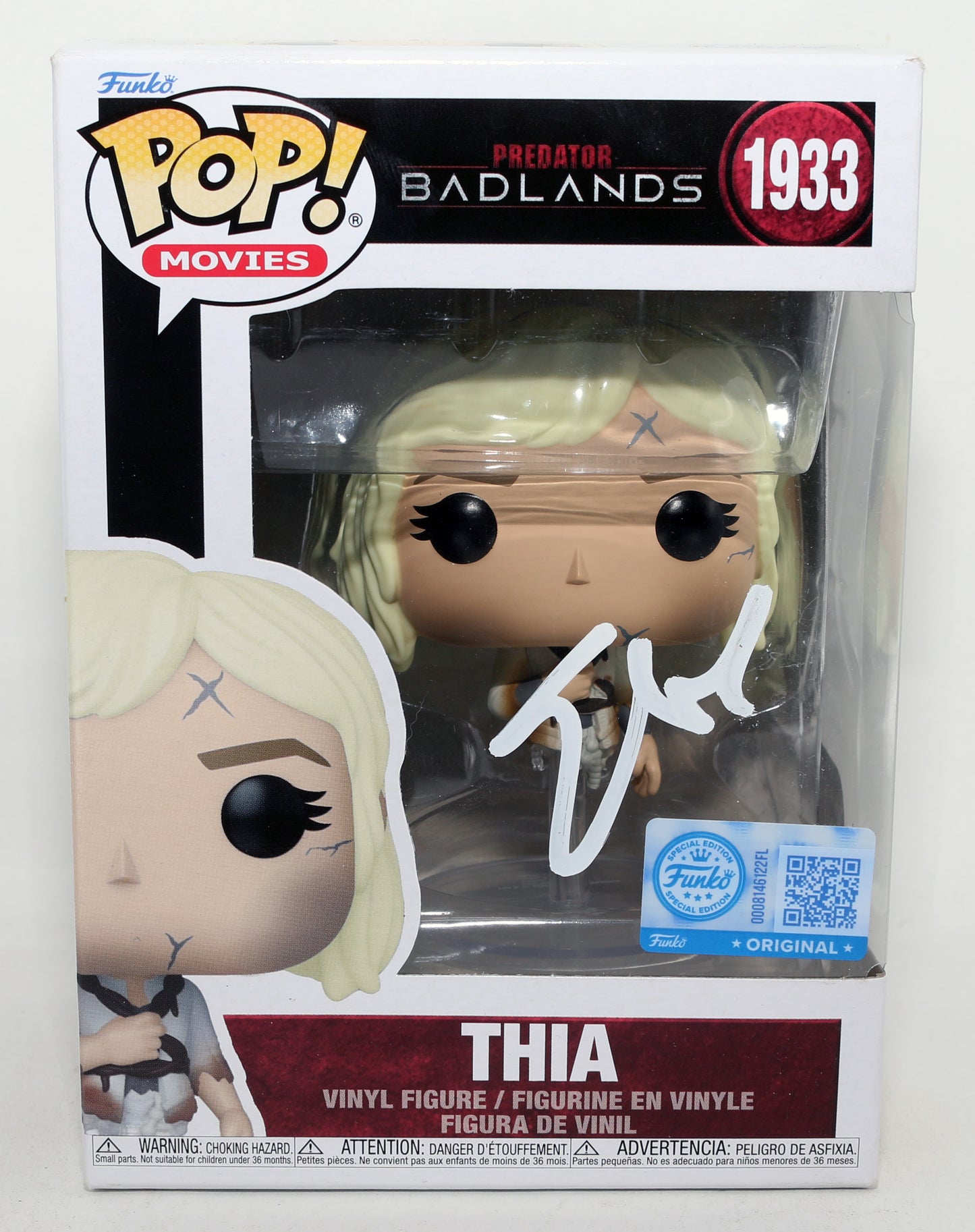 
                  
                    Elle Fanning as Thia in Predator: Badlands Special Edition (SWAU) Signed Funko POP! #1933
                  
                