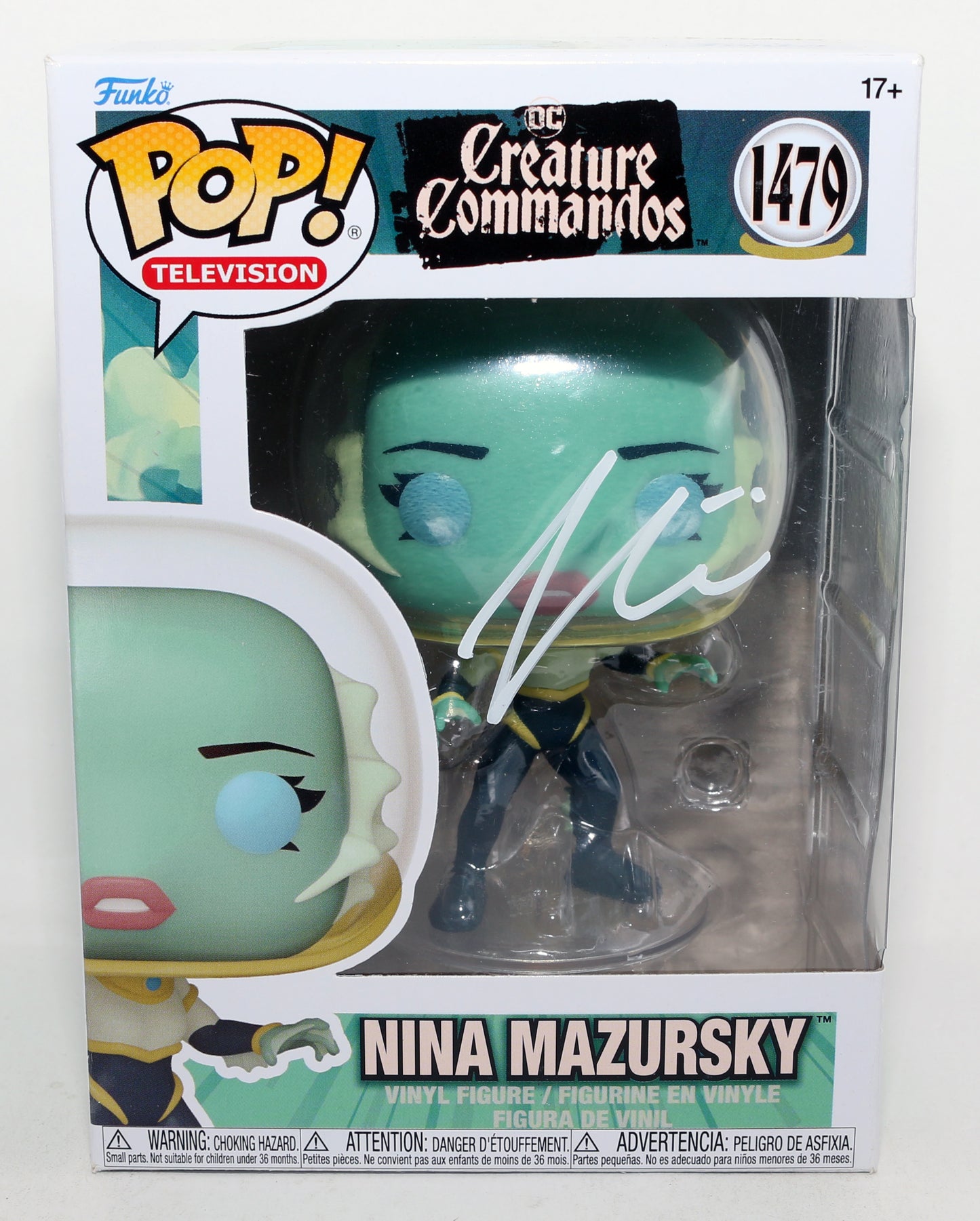 
                  
                    Zoë Chao as Nina Mazursky in Creature Commandos (Beckett) Signed Funko POP! #1479
                  
                