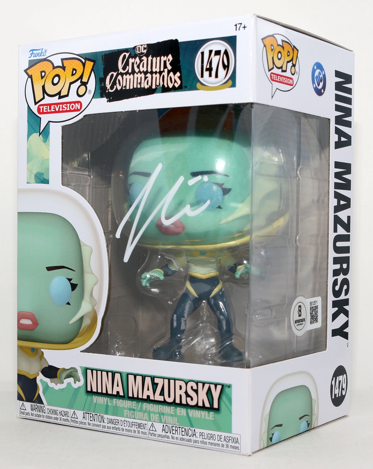 
                  
                    Zoë Chao as Nina Mazursky in Creature Commandos (Beckett) Signed Funko POP! #1479
                  
                
