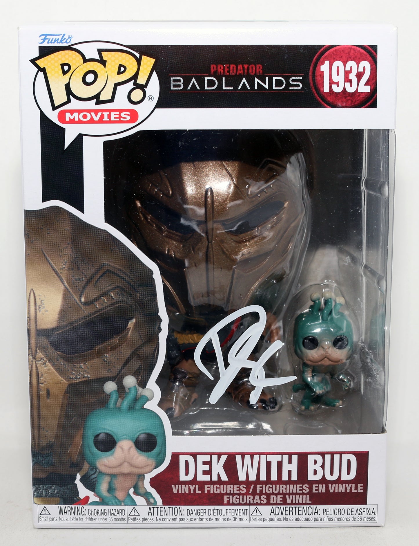
                  
                    Dimitrius Schuster-Koloamatangi as Dek in Predator: Badlands (Beckett) Signed Funko POP! #1932
                  
                