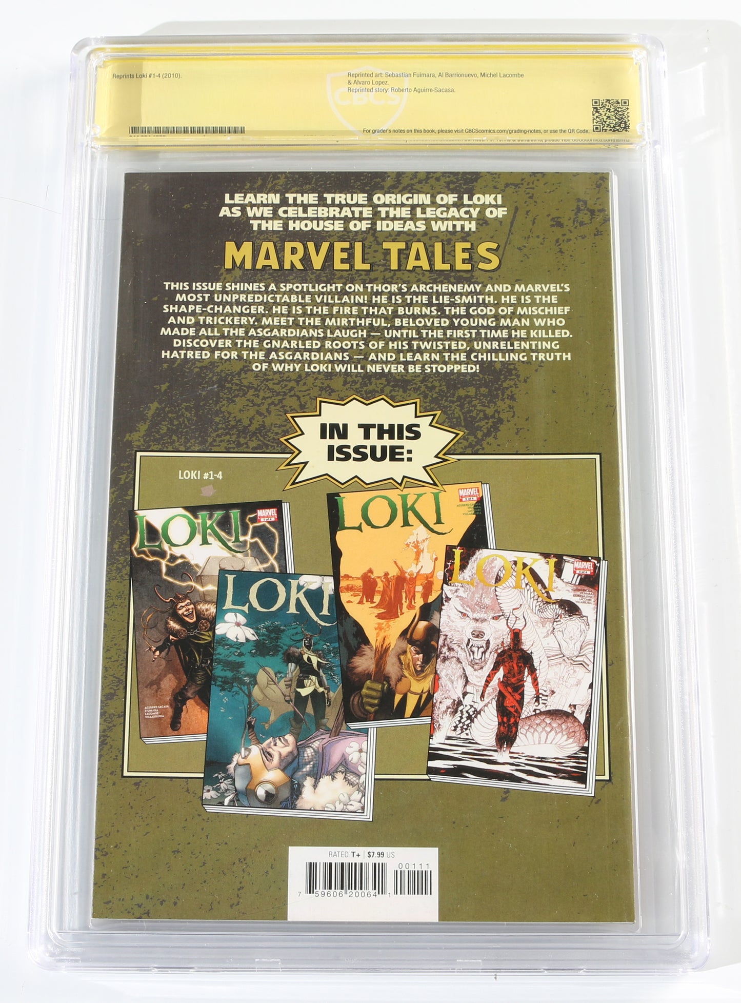 
                  
                    Trials of Loki #1 - Tom Hiddleston as Loki (CBCS Signature Series 9.6) 2021
                  
                