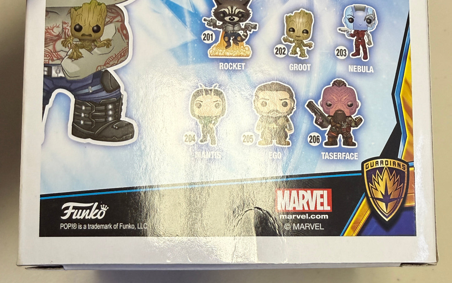 
                  
                    Dave Bautista as Drax & James Gunn Director of Guardians of the Galaxy Vol. 2 FYE Exclusive (JSA) Signed Funko POP! #262
                  
                