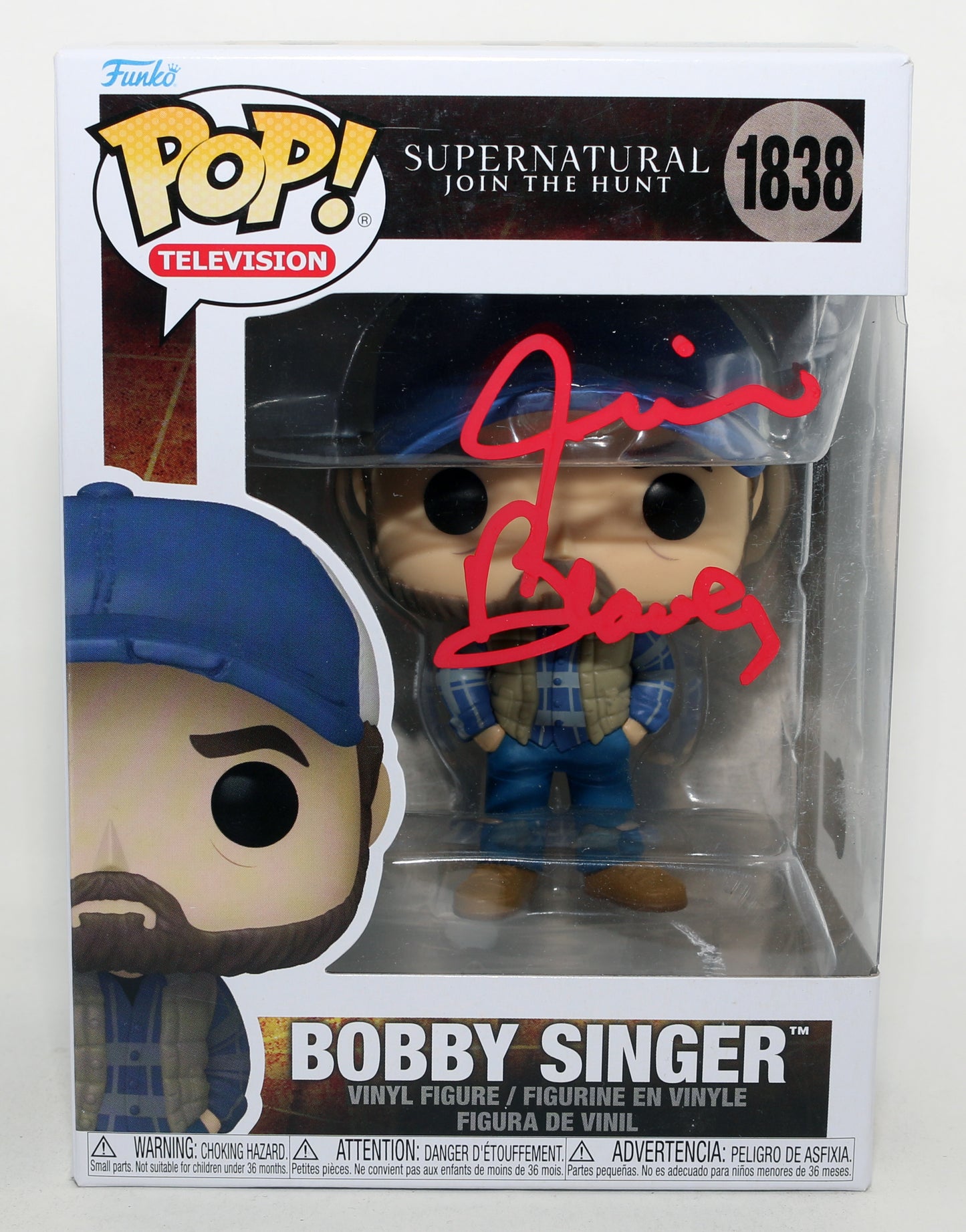
                  
                    Jim Beaver as Bobby Singer in Supernatural (Beckett) Signed Funko POP! #1838
                  
                