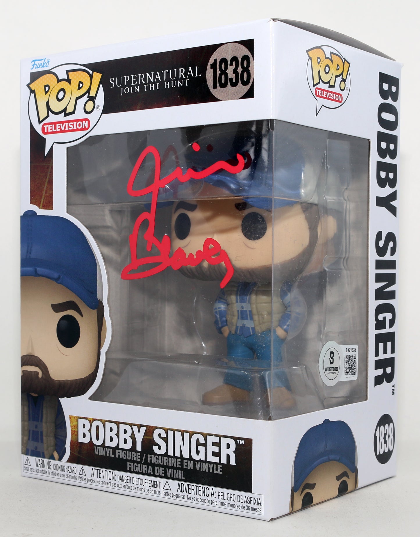 
                  
                    Jim Beaver as Bobby Singer in Supernatural (Beckett) Signed Funko POP! #1838
                  
                