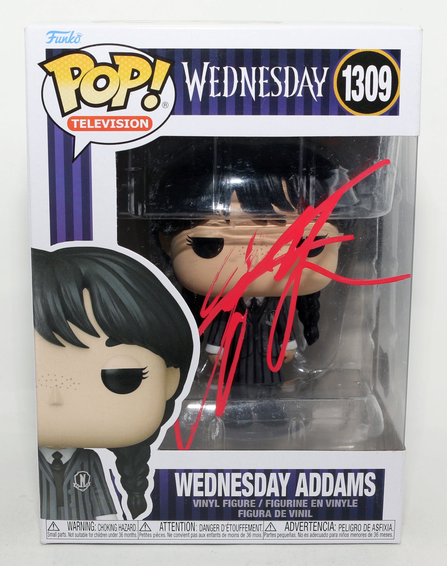
                  
                    Jenna Ortega as Wednesday Addams in Wednesday (Beckett) Signed Funko POP! #1309
                  
                