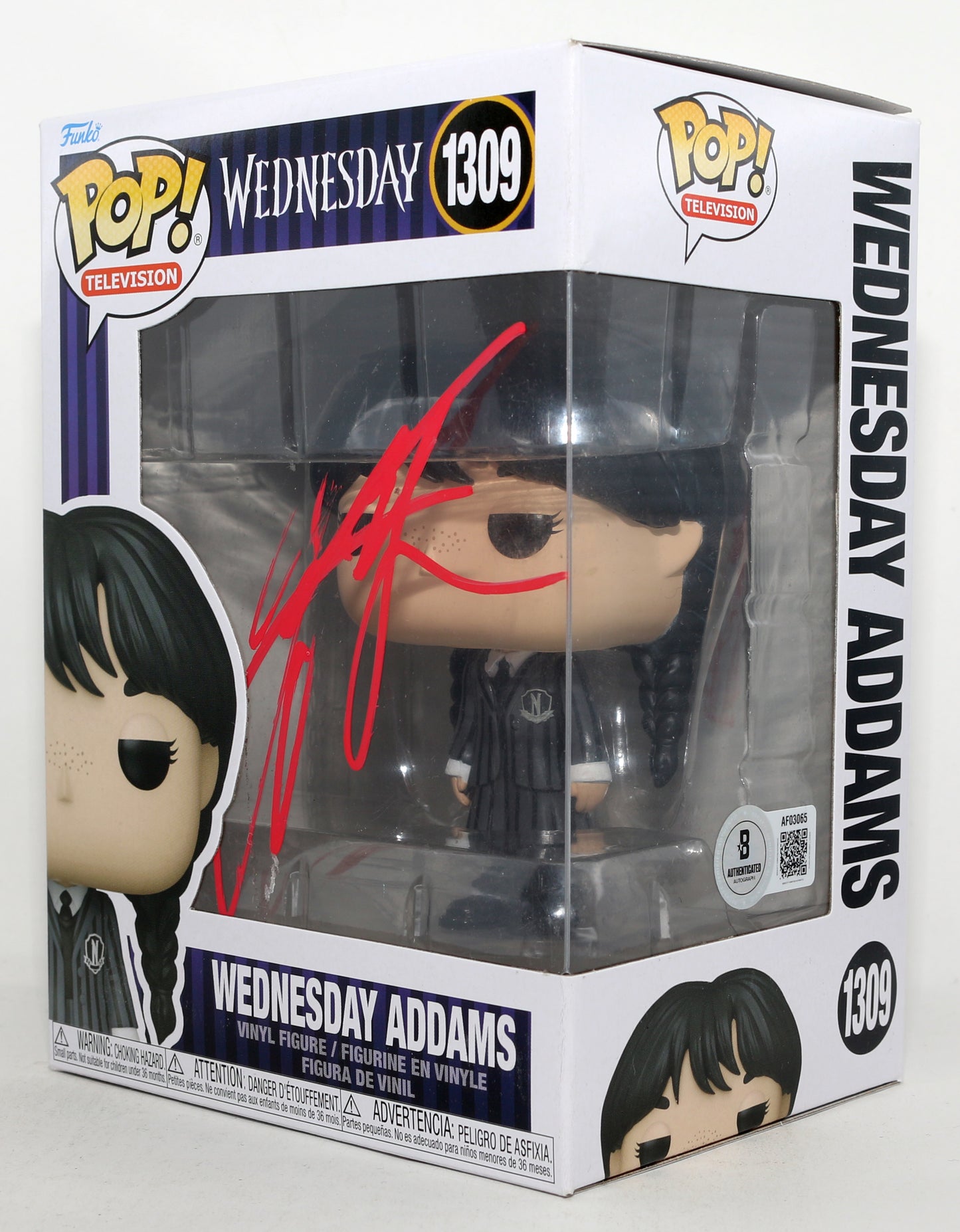 
                  
                    Jenna Ortega as Wednesday Addams in Wednesday (Beckett) Signed Funko POP! #1309
                  
                