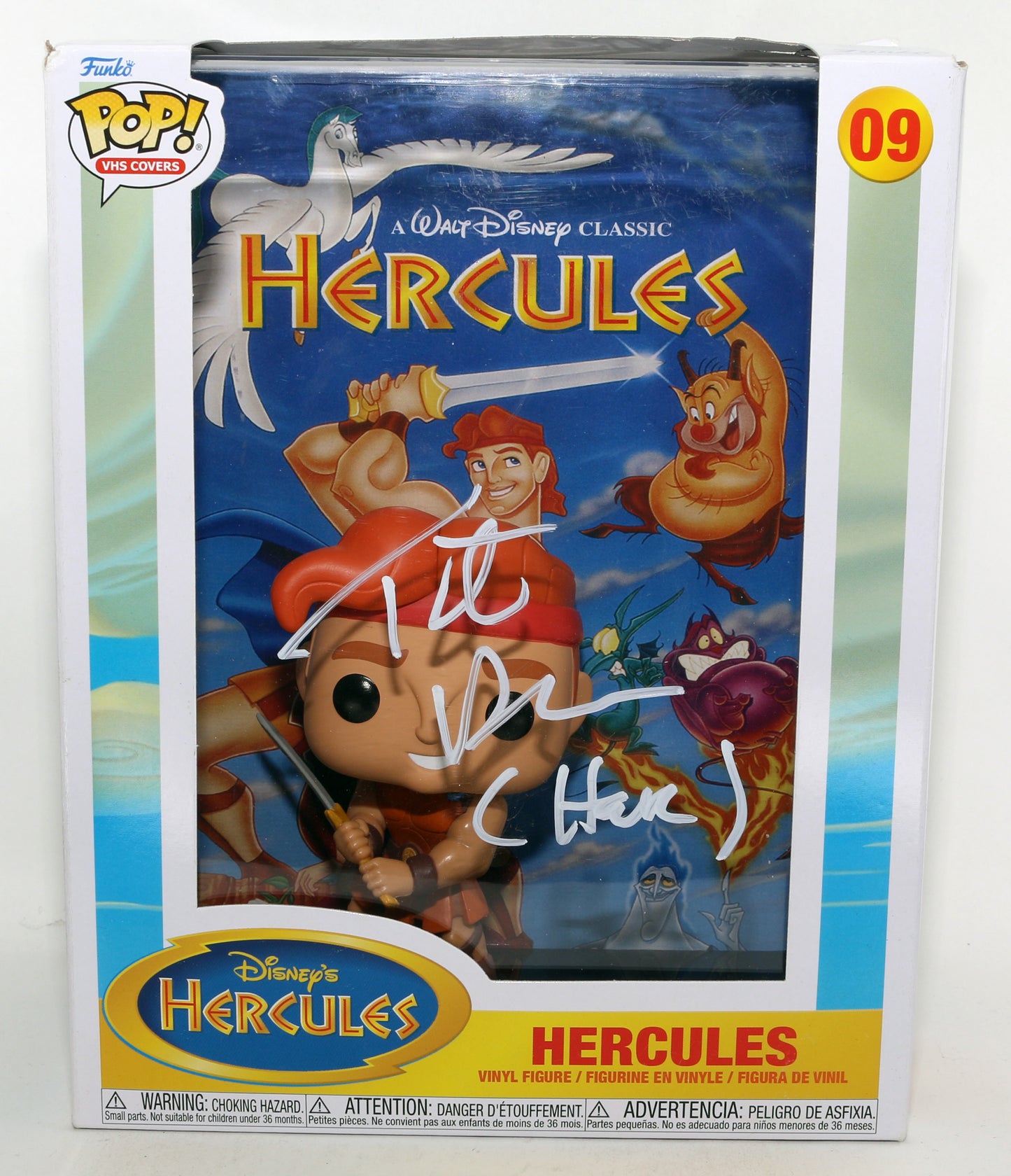 
                  
                    Tate Donovan as Hercules in Hercules (Beckett) Signed Oversized Funko POP! #09 with Character Name
                  
                