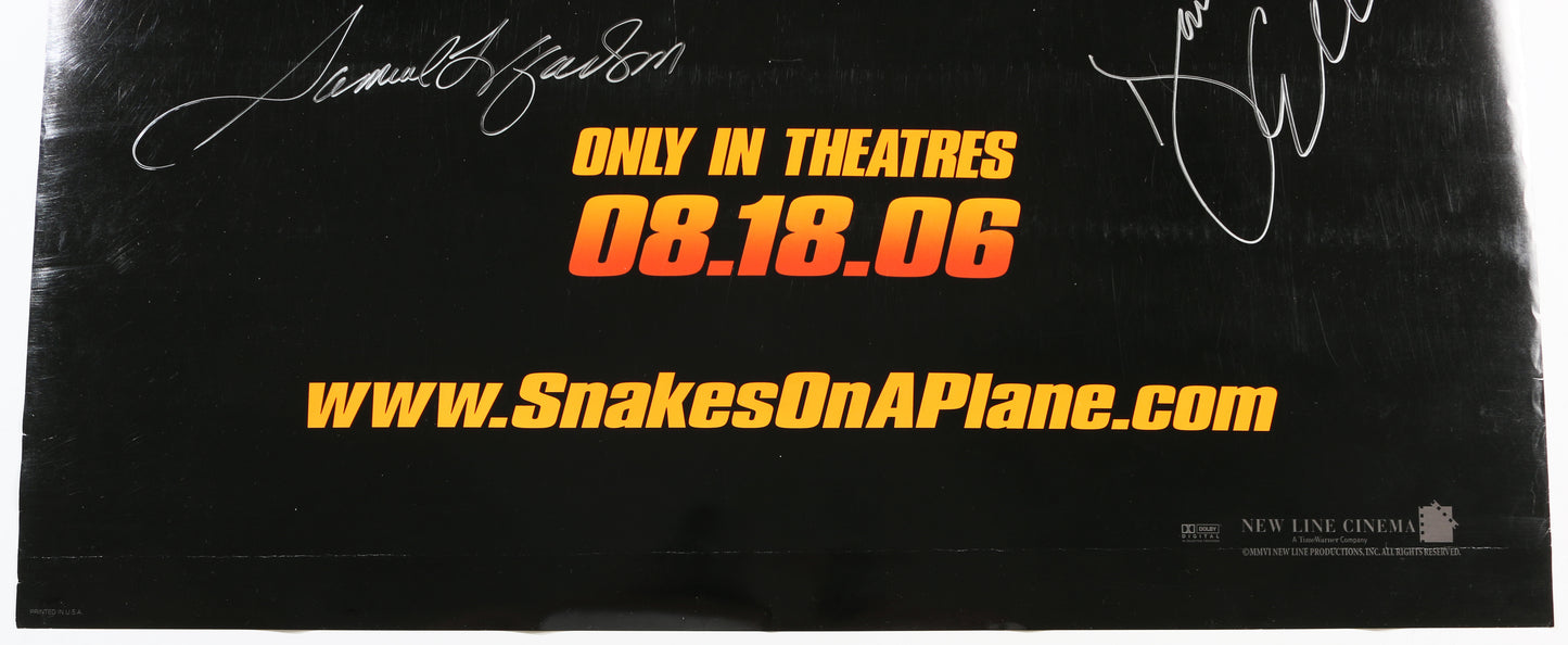 
                  
                    Snakes On A Plane 27x40 Poster Signed by Samuel L. Jackson & Director: David Ellis
                  
                