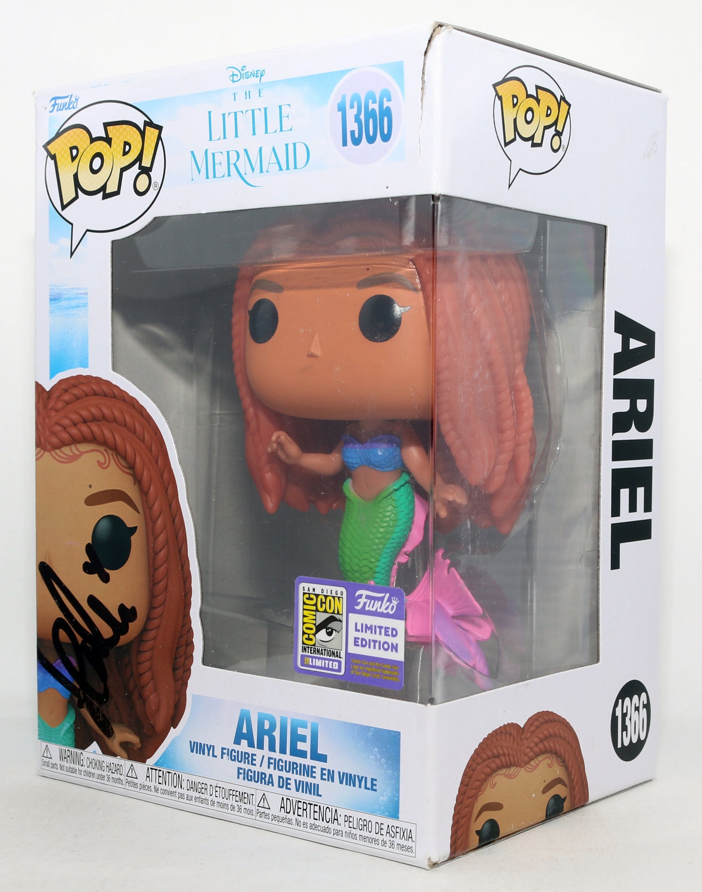 
                  
                    Halle Bailey as Ariel in Disney's The Little Mermaid SDCC 2023 Limited Edition Signed Funko POP! #1366
                  
                
