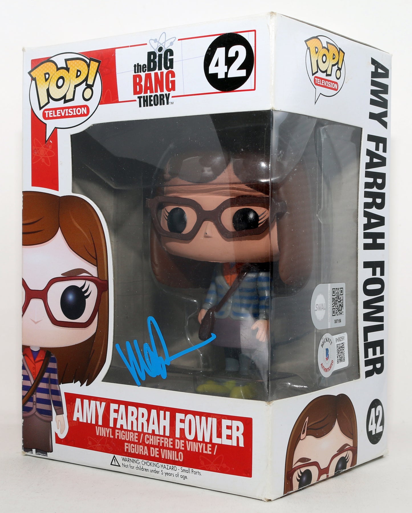 
                  
                    Mayim Bialik as Amy Farrah Fowler in The Big Bang Theory (SWAU / Beckett) Signed Funko POP! #42
                  
                