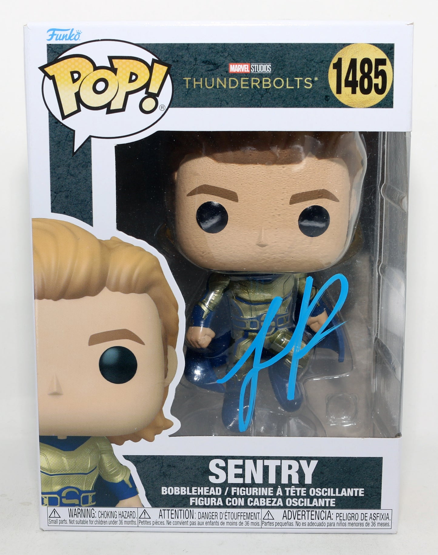 
                  
                    Lewis Pullman as Sentry in Thunderbolts* / The New Avengers (Beckett) Signed Funko POP! #1485
                  
                