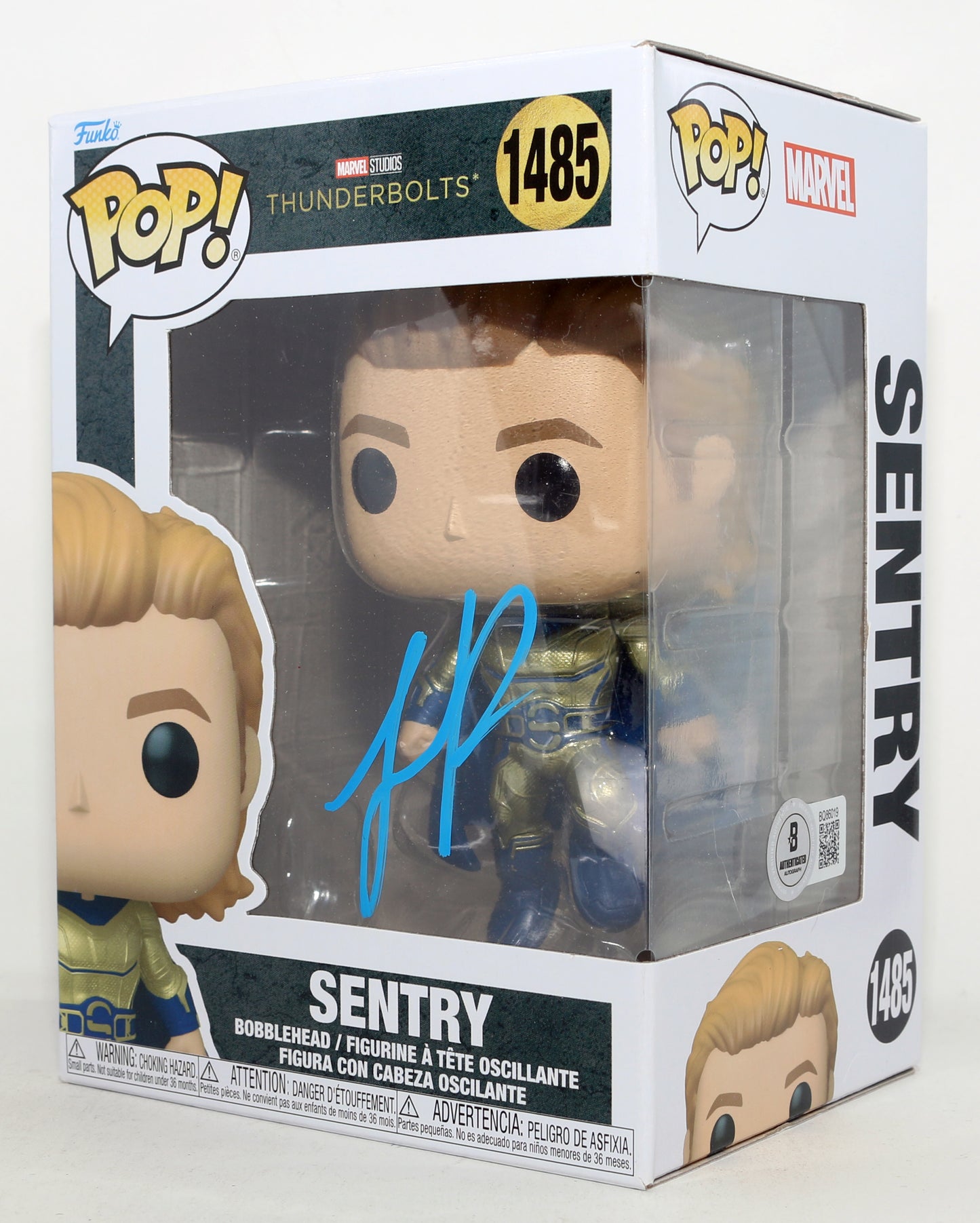 
                  
                    Lewis Pullman as Sentry in Thunderbolts* / The New Avengers (Beckett) Signed Funko POP! #1485
                  
                