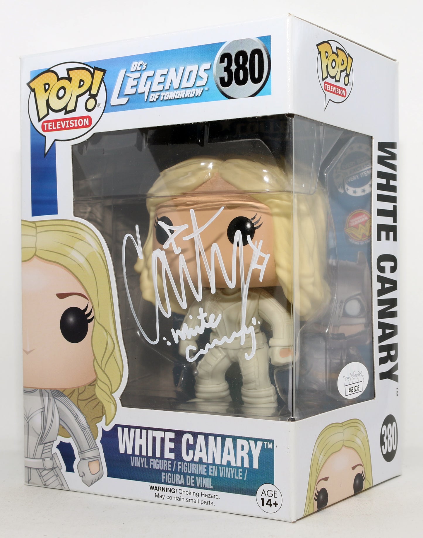 
                  
                    Caity Lotz as White Canary in Legends of Tomorrow Signed (JSA) Funko POP! #380 with Character Name
                  
                