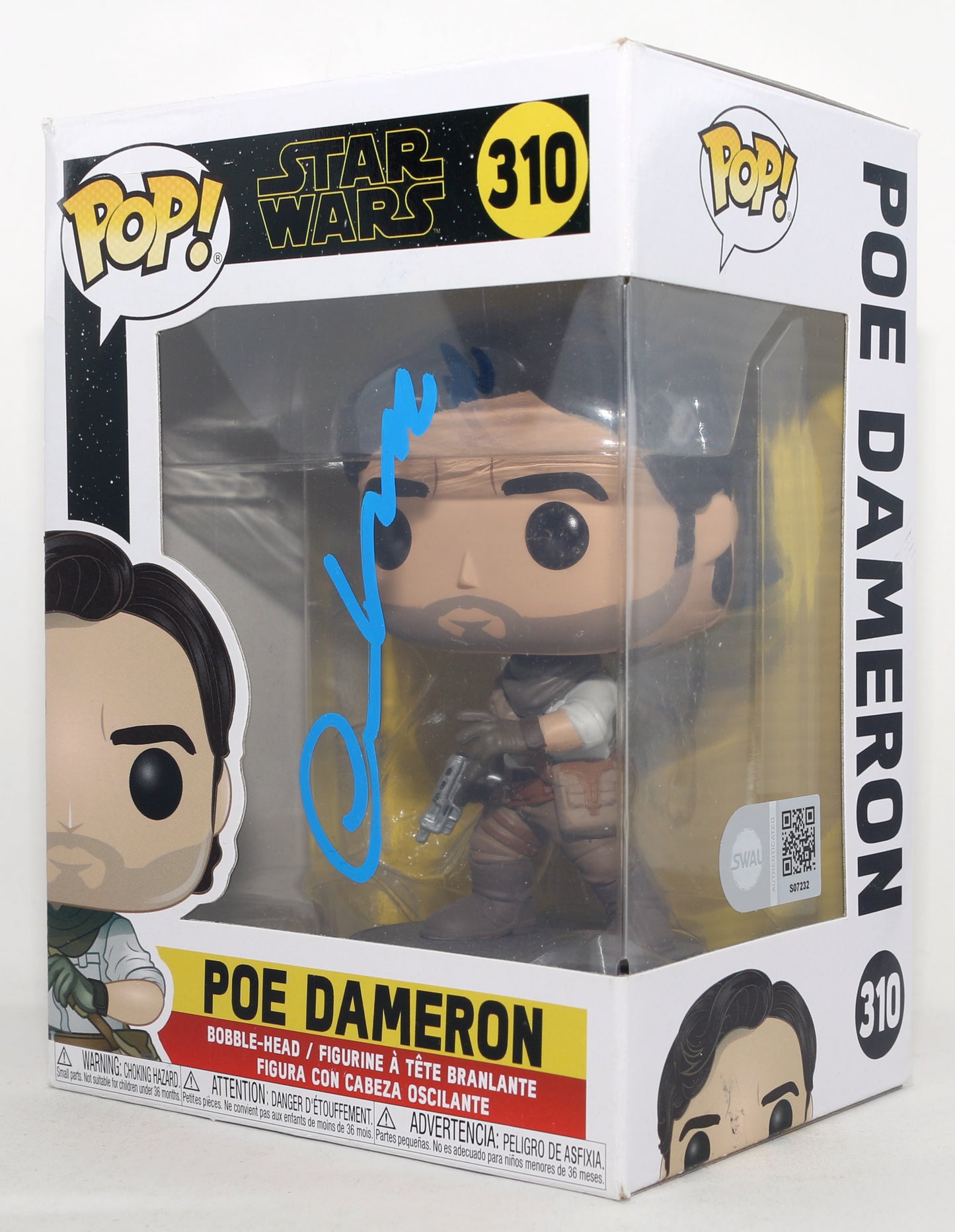 
                  
                    Oscar Isaac as Poe Dameron in Star Wars (SWAU) Signed Funko POP! #310
                  
                