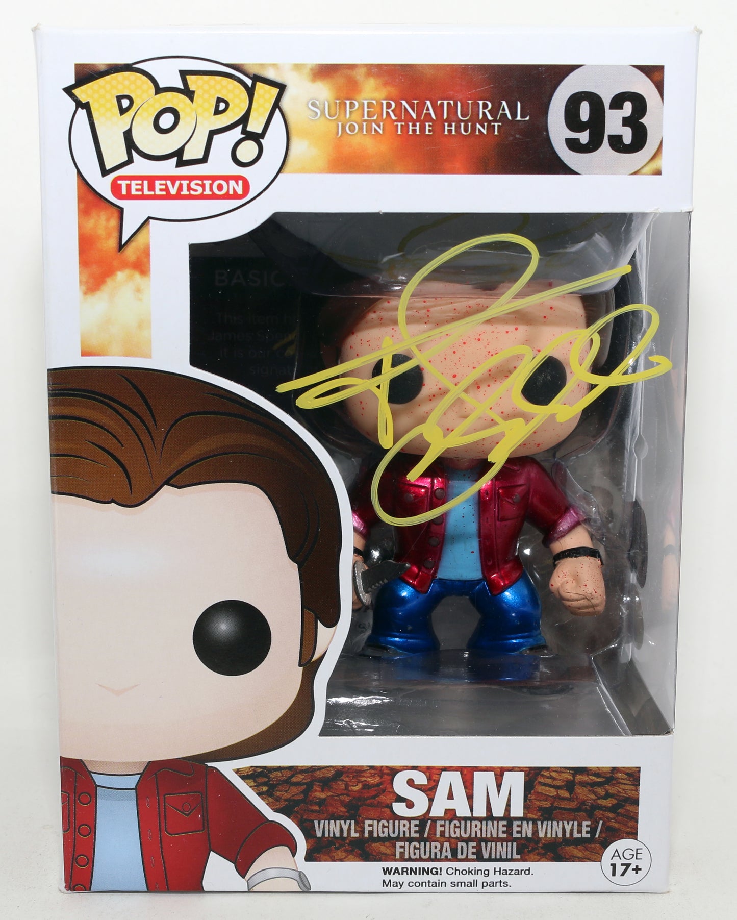 
                  
                    Jared Padelecki as Sam Winchester in Supernatural (SWAU / JSA) Signed Funko POP! #93
                  
                