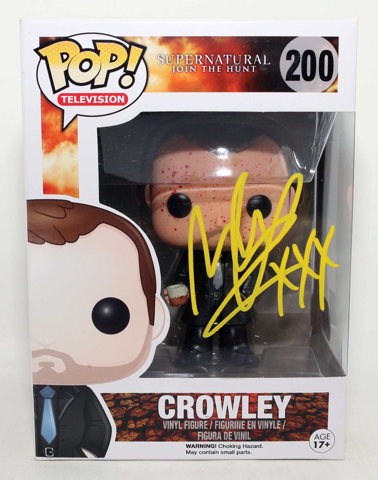 
                  
                    Mark Sheppard as Crowley in Supernatural (SWAU) Signed Funko POP! #200
                  
                