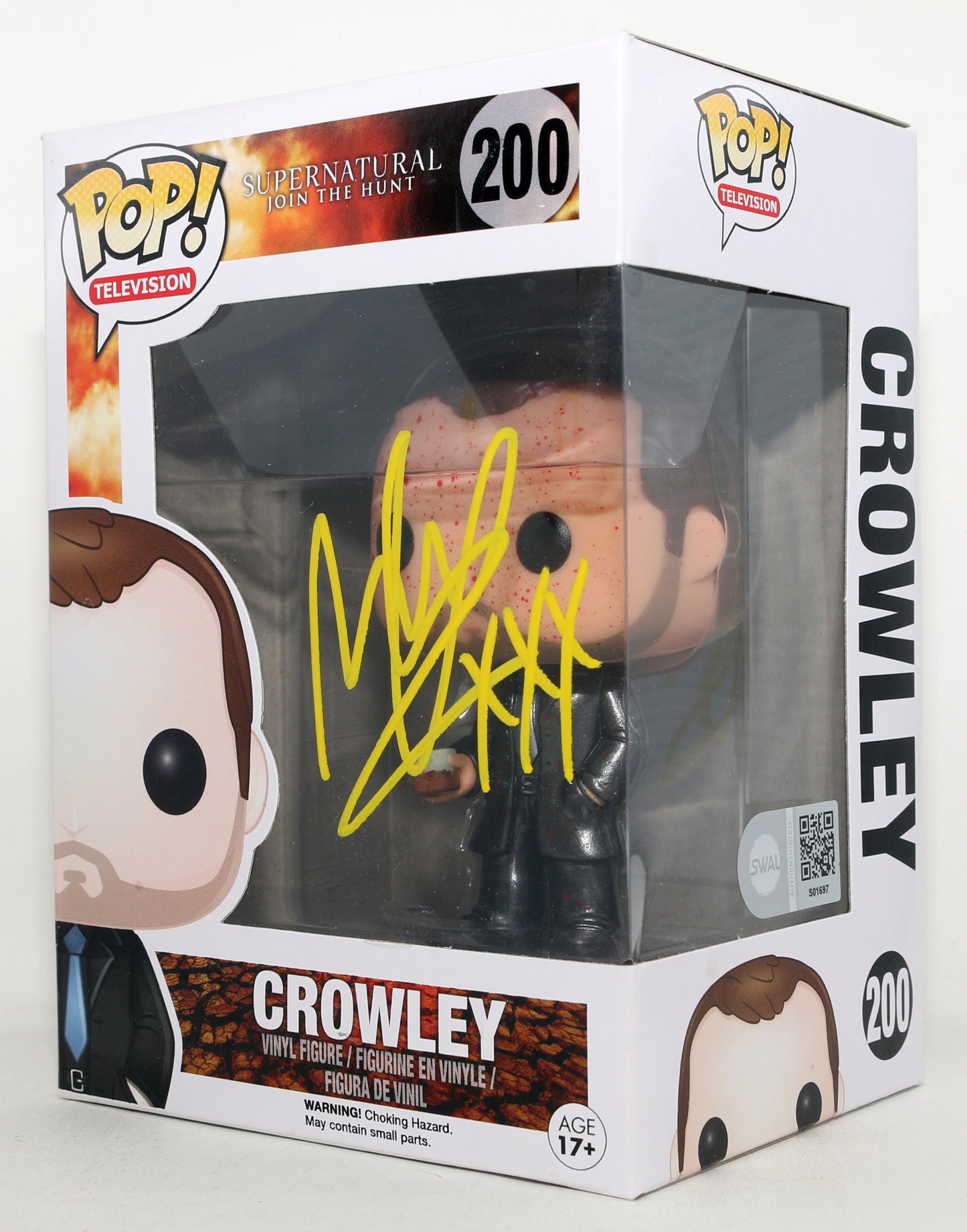 
                  
                    Mark Sheppard as Crowley in Supernatural (SWAU) Signed Funko POP! #200
                  
                