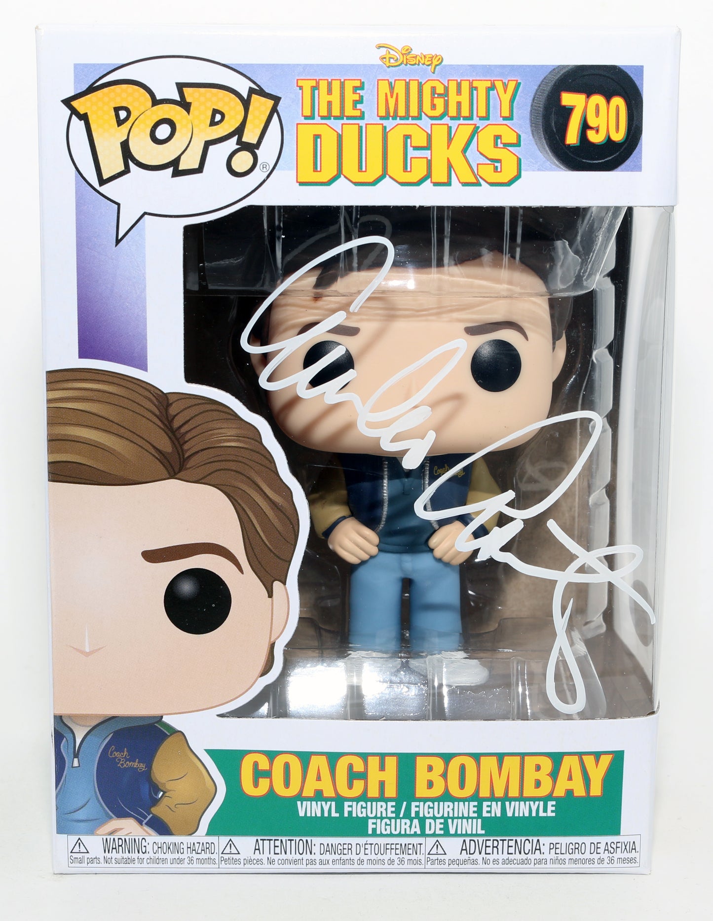 
                  
                    Emilio Estevez as Coach Bombay in The Mighty Ducks (JSA) Signed Funko POP! #790
                  
                