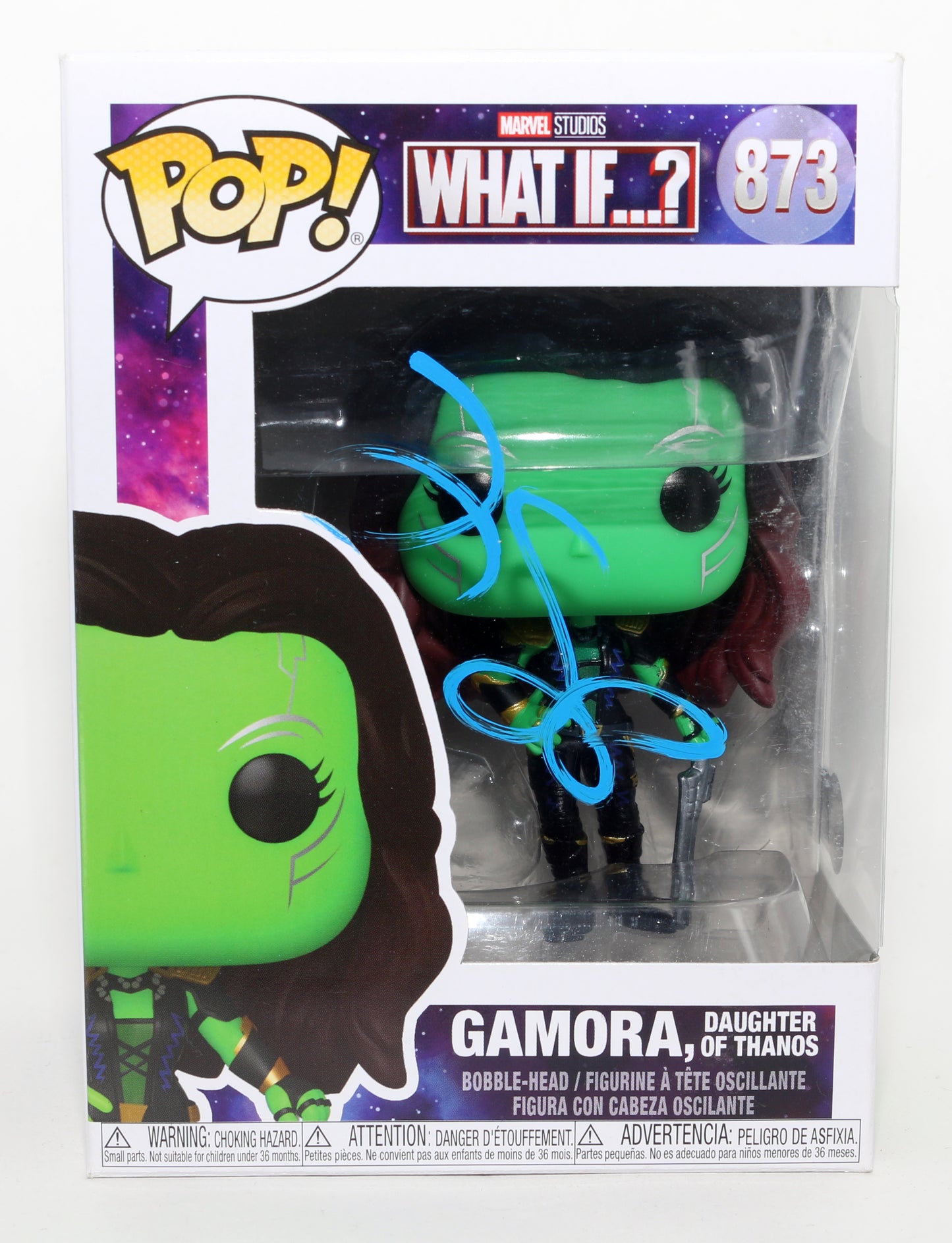 
                  
                    Zoe Saldaña as Gamora in What If...? (Beckett) Signed Funko POP! #873
                  
                